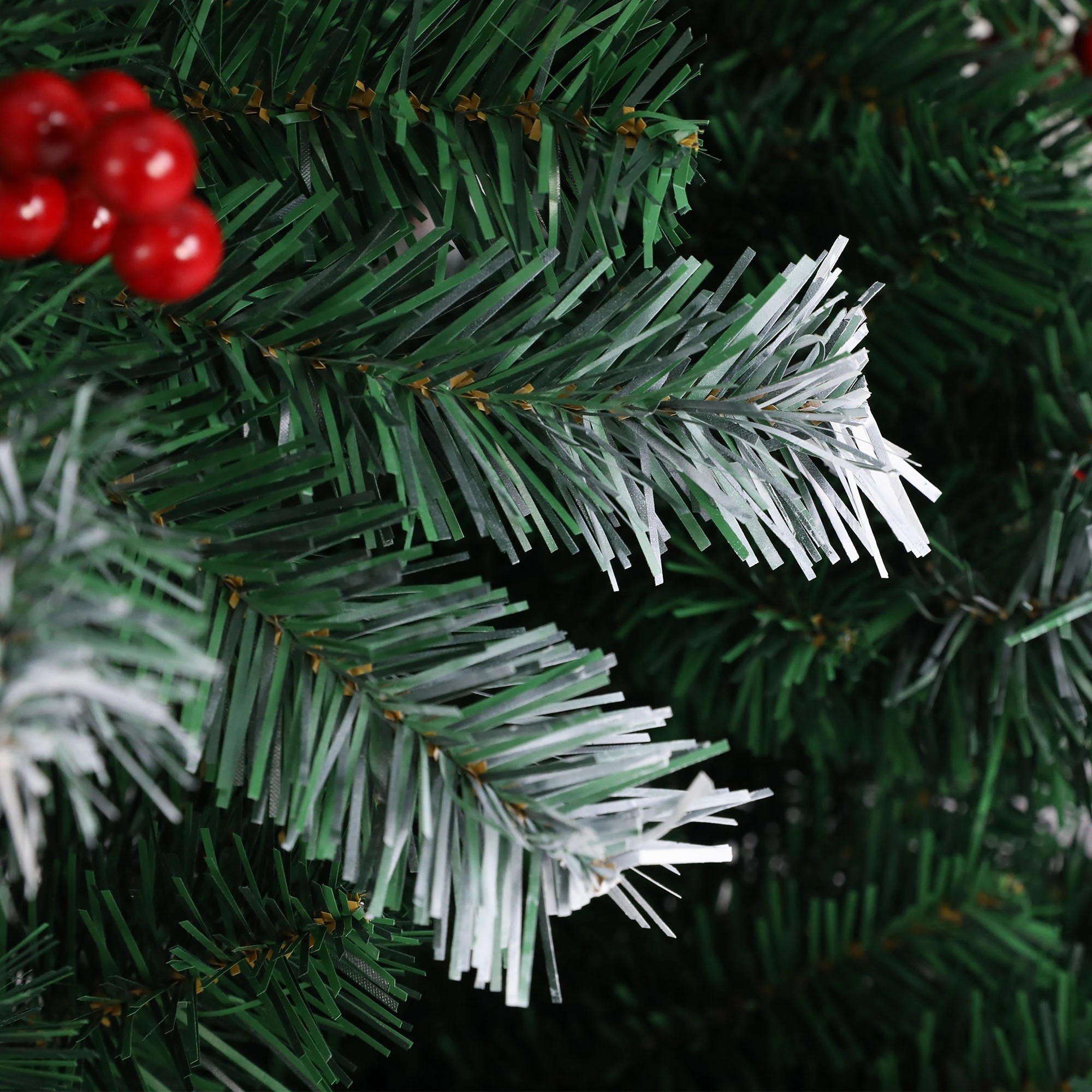 3 Santaco Christmas Trees Snow Flocked 2.1m, 3 of 5