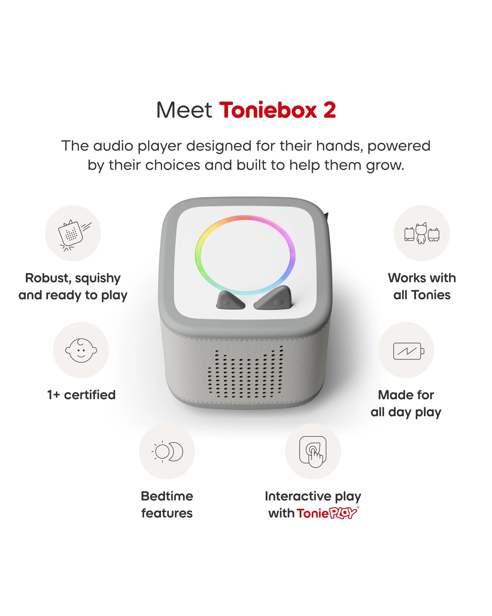 4 Tonies - Paw Patrol Toniebox 2 Full Play Set - Moon Grey
 - Multi, 4 of 10