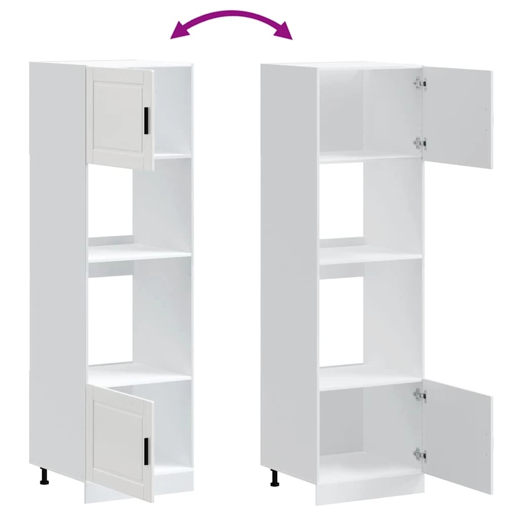 8 vidaXL Wooden Dishwasher Panel Adjustable Feet - White, 8 of 10
