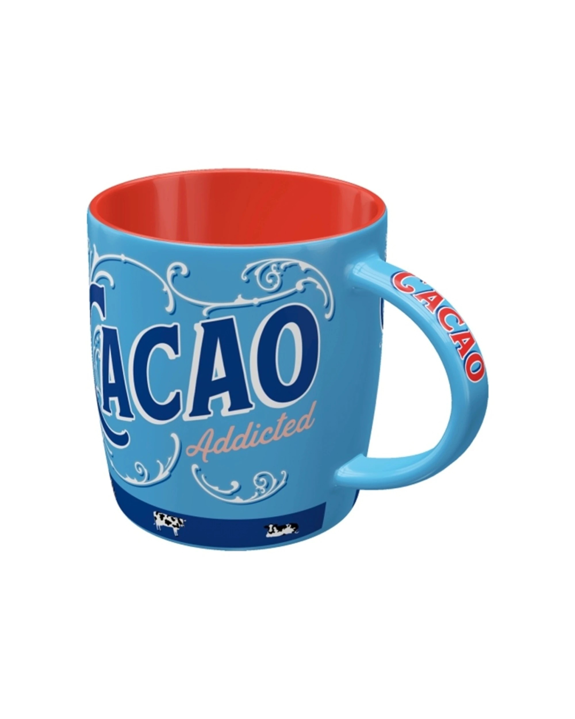 2 Nostalgic-Art 4PK Ceramic Mug 330ml Retro Design - Cacao Addicted - Blue, 2 of 4