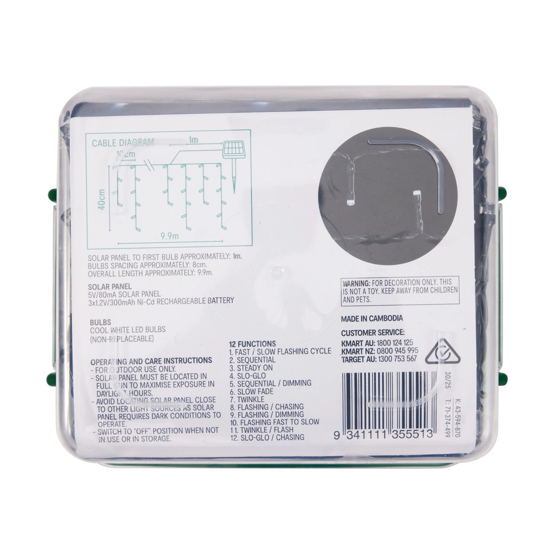 8 Solar Powered 500 LED Multifunction White Icicle String Lights, 8 of 8