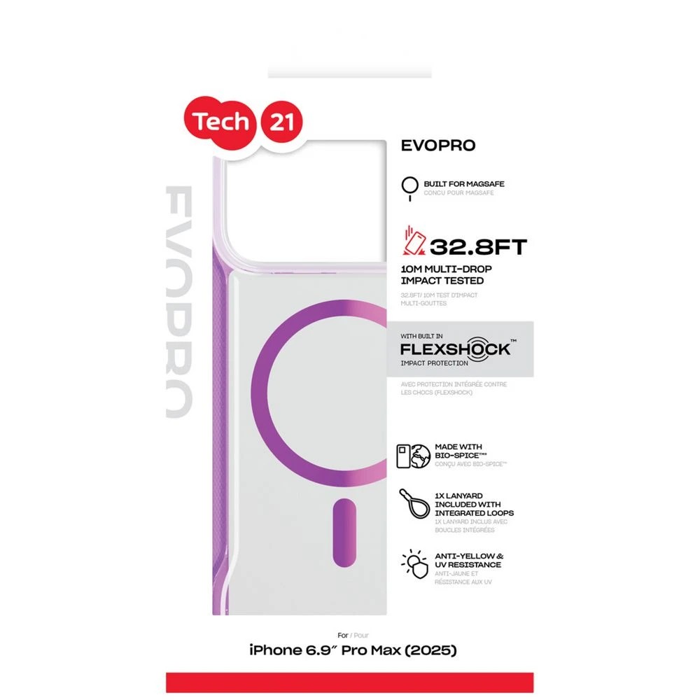 5 Tech21 EvoPro iPhone 17 Pro Max MagSafe Case Purple/Pink, 5 of 5
