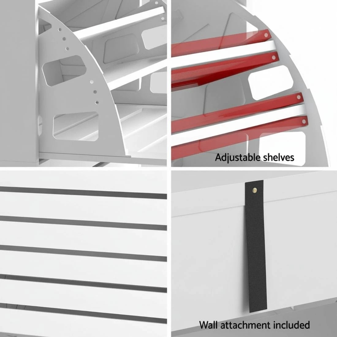 7 Artiss Shoe Cabinet Storage Drawer 45 Pairs - White, 7 of 8