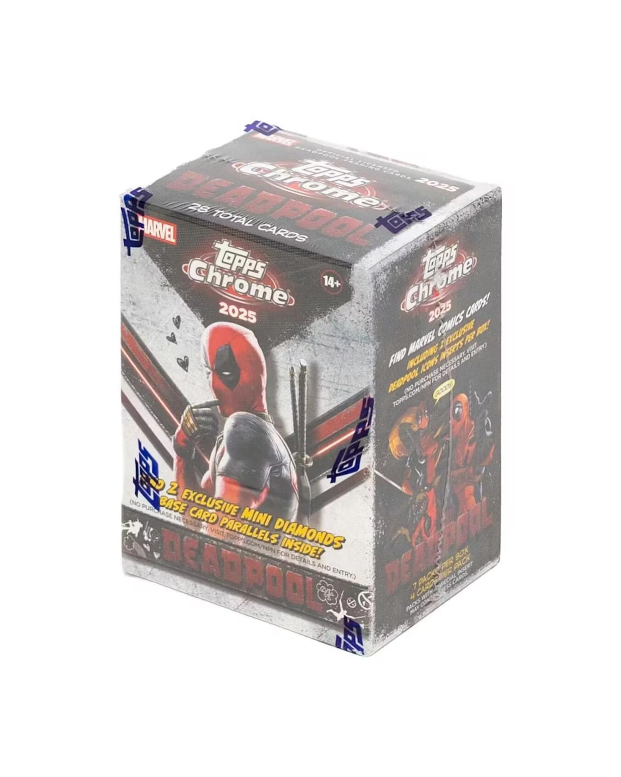 3 Topps 2025 Chrome Marvel Deadpool Blaster Box, 3 of 10