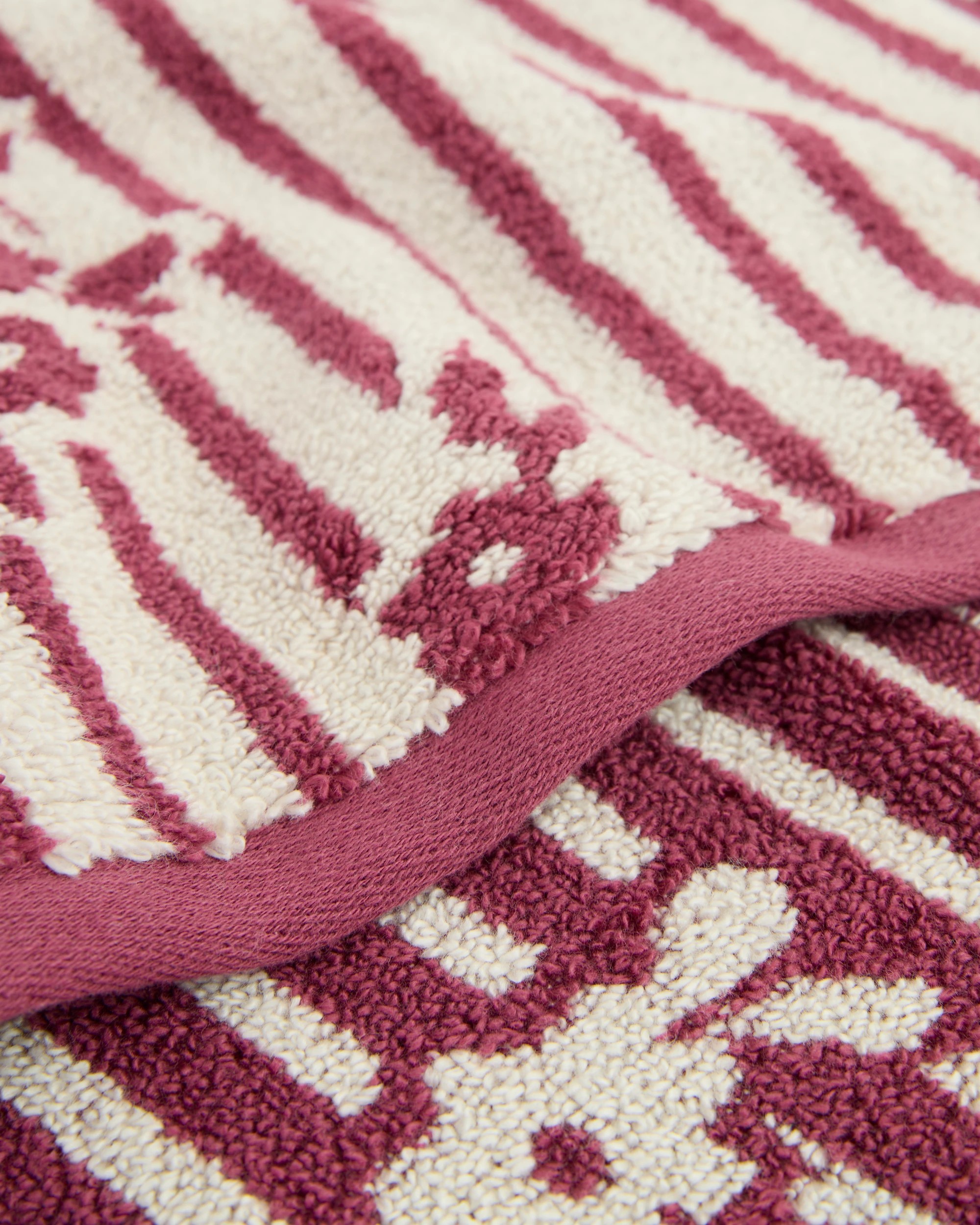 2 Target Jasmine Floral Stripe Australian Cotton Hand Towel - Pink, 2 of 2