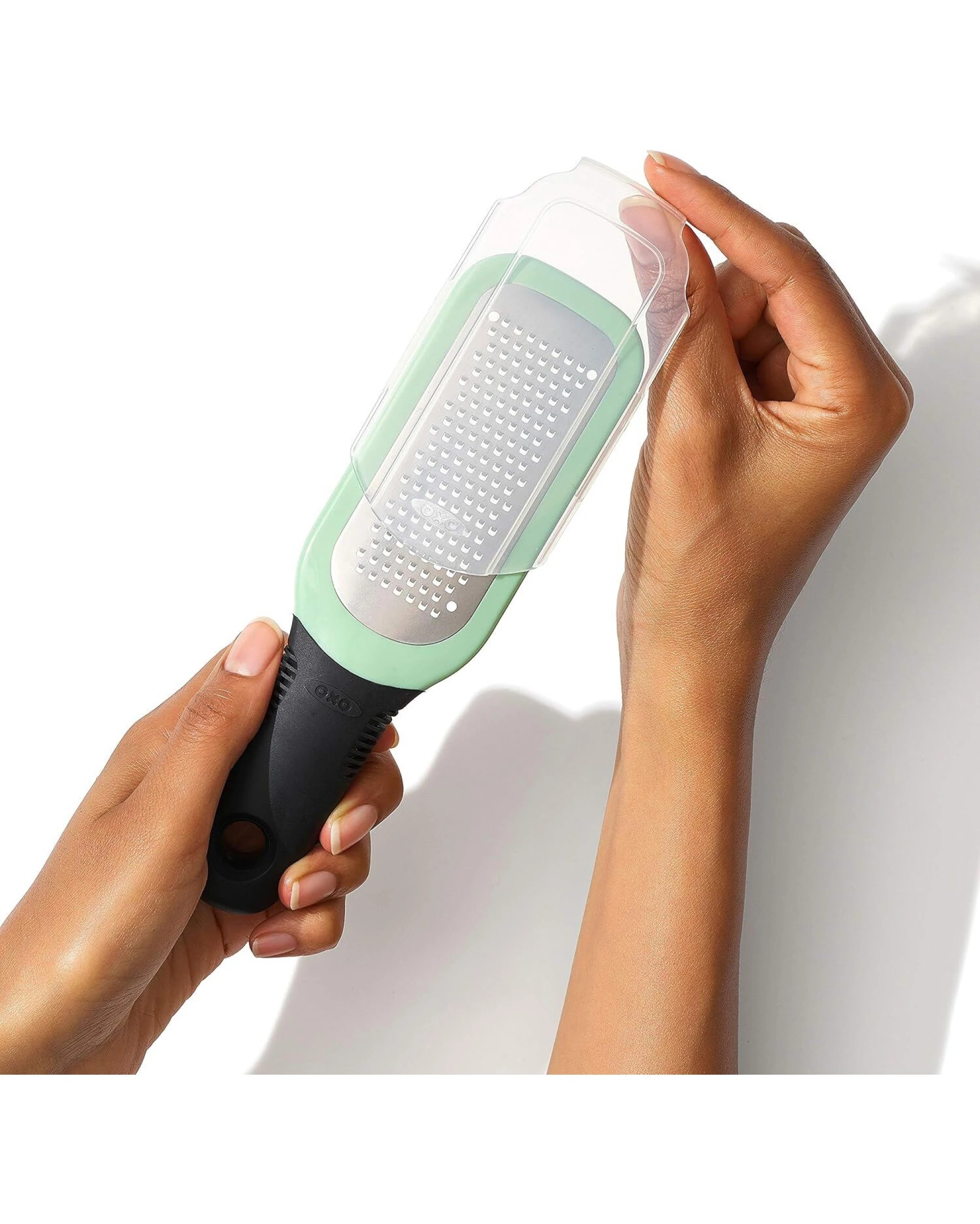 2 OXO Good Grips Etched Ginger and Garlic Grater 25.65 cm*9.4 cm*9.65cm Green, 2 of 4