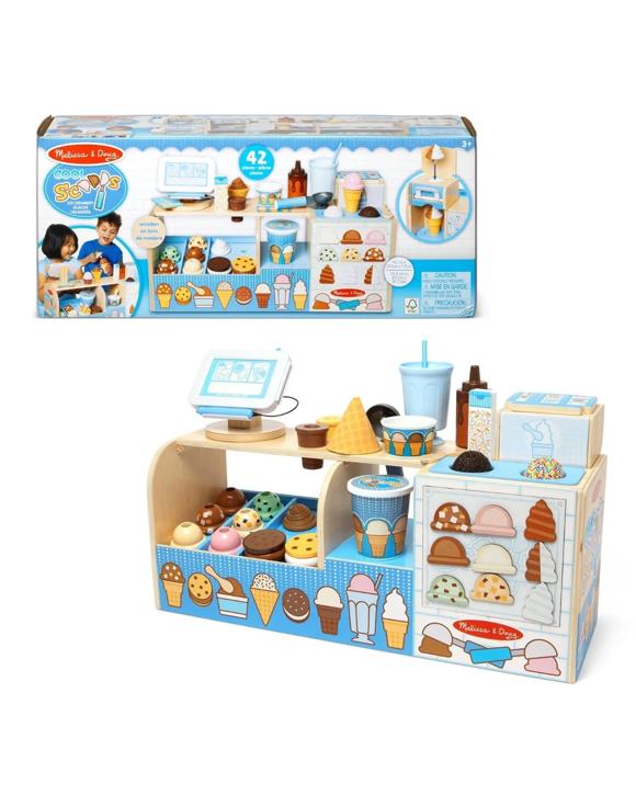 Melissa and Doug Cool Scoops Ice Creamery Wooden Play Set