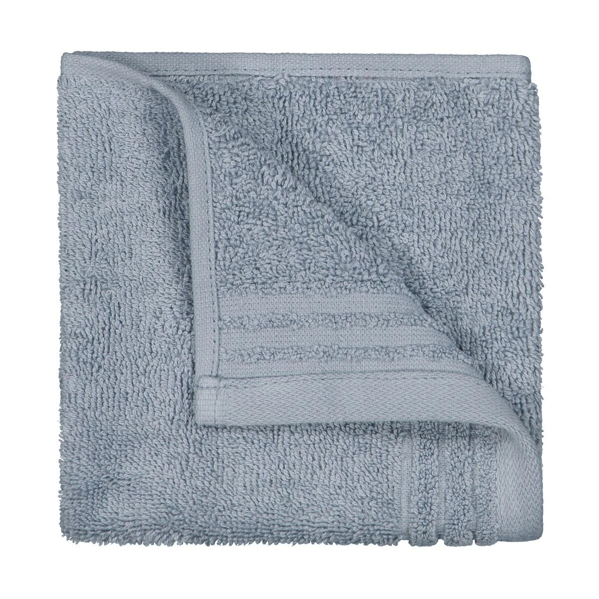 1 Edan Cotton Face Washer - Blue, 1 of 6