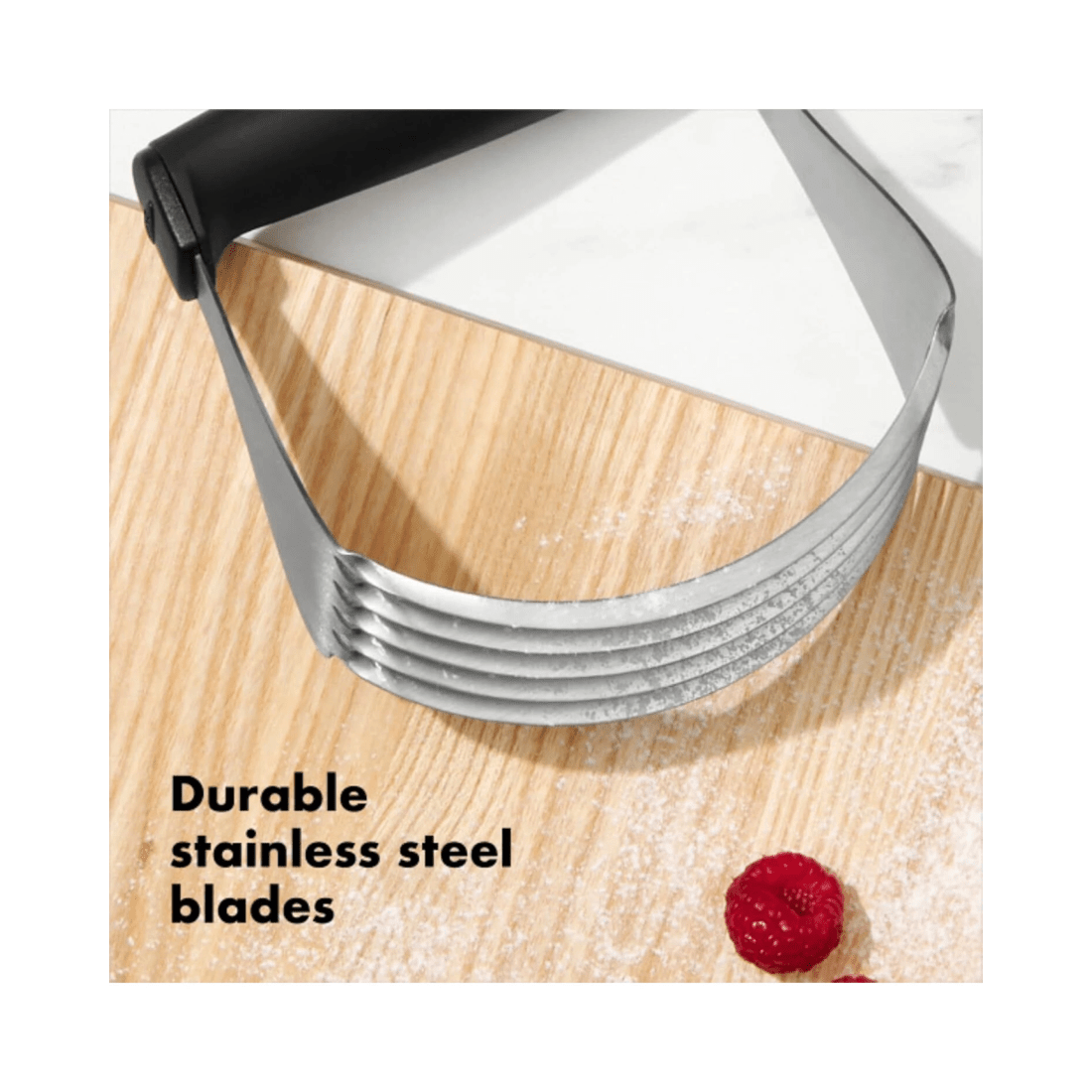 3 OXO Good Grips Dough Blender & Cutter | Stainless Steel Blades, Non-Slip Handle, Dishwasher Safe, 3 of 7