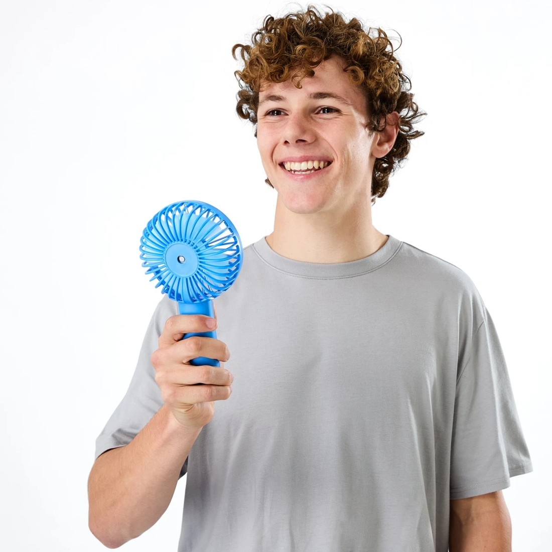 3 Handheld Fan - Blue, 3 of 10