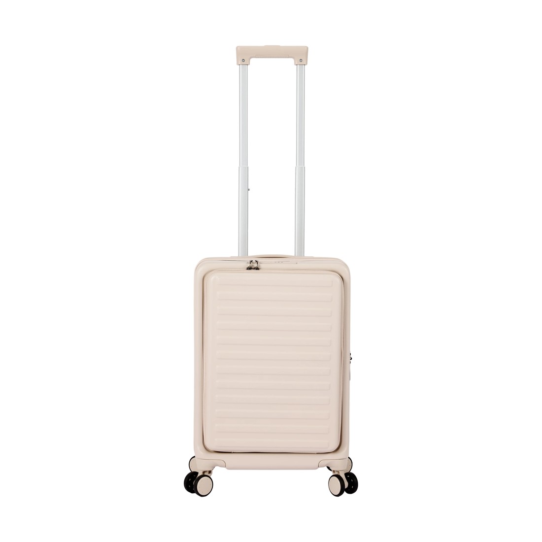 4 49cm Open Front Hard Case with Cup Holder - Beige, 4 of 9