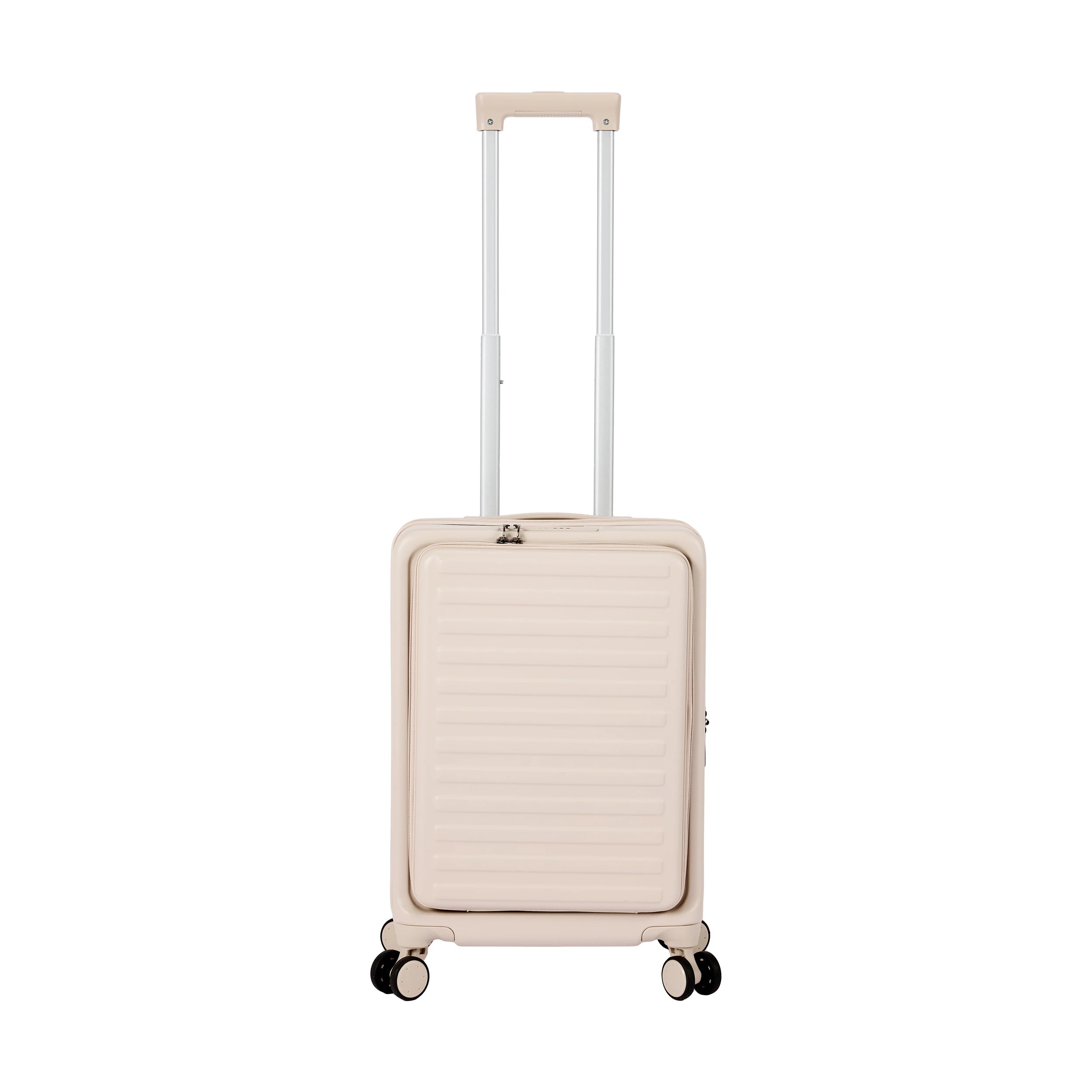 4 49cm Open Front Hard Case with Cup Holder - Beige, 4 of 9
