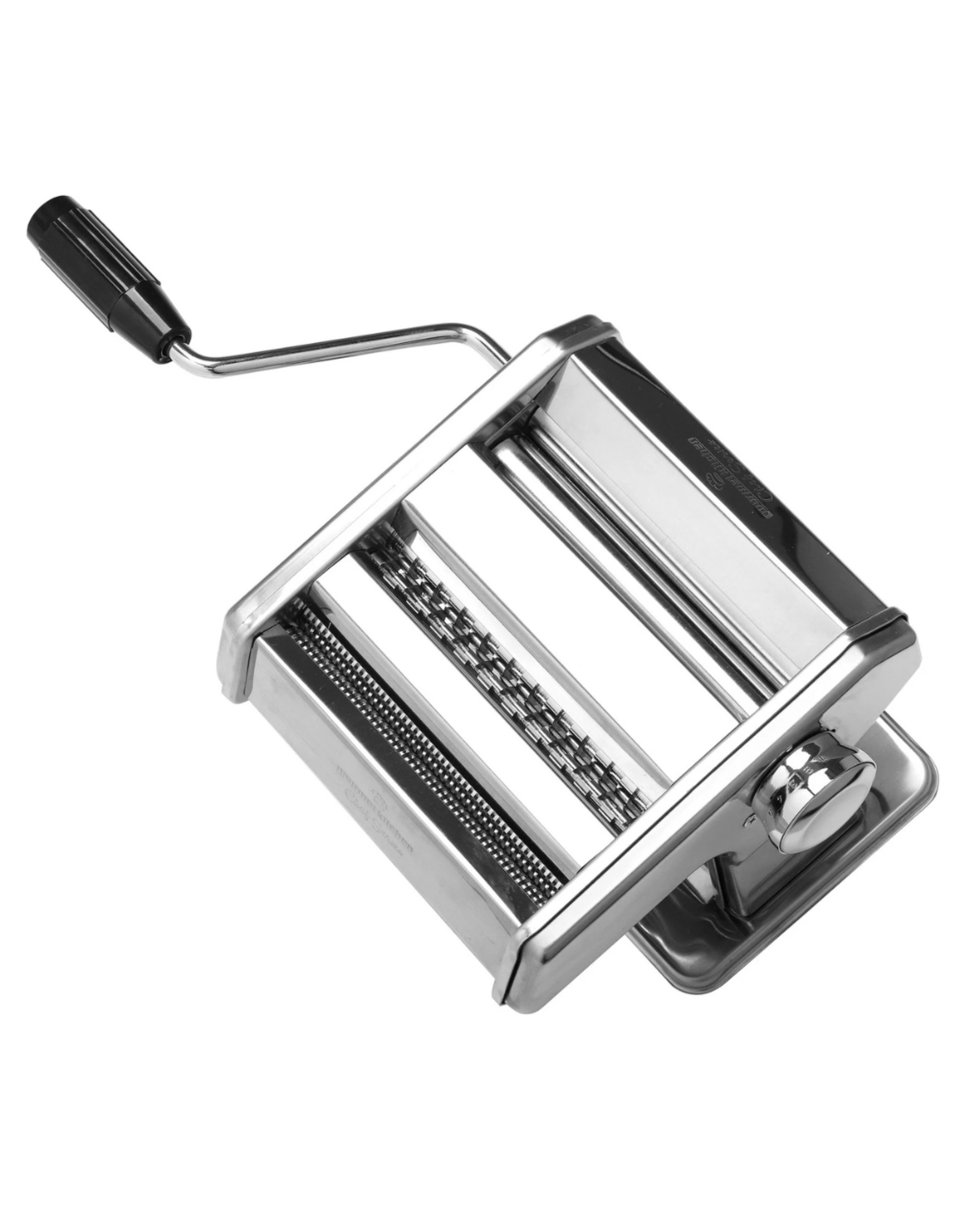 4 Gourmet Kitchen Chef Series Stainless Steel Pasta Maker Italian Fettuccine and Spaghetti - Silver, 4 of 6