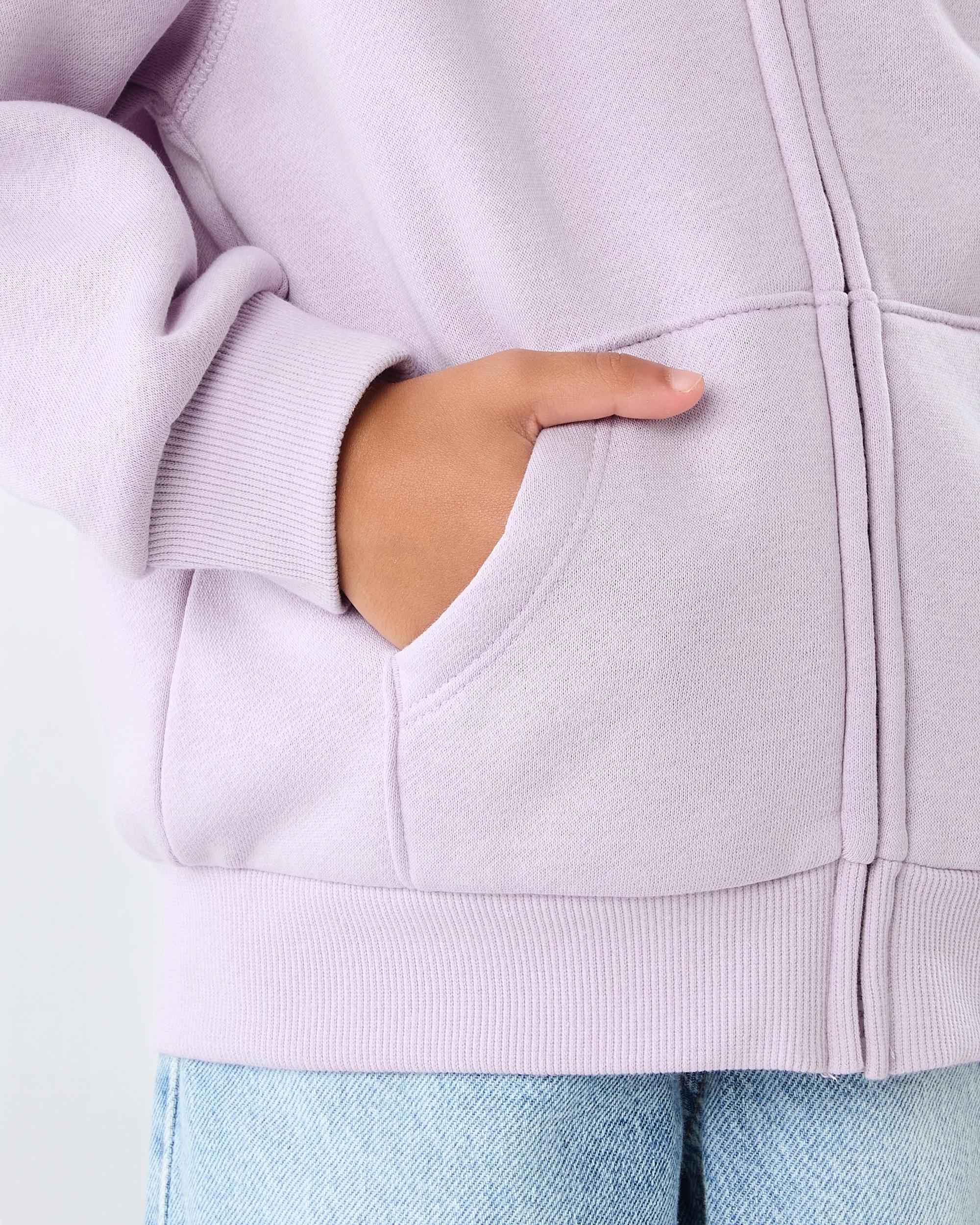 5 Zip Through Hoodie Pur Orchid, 5 of 7