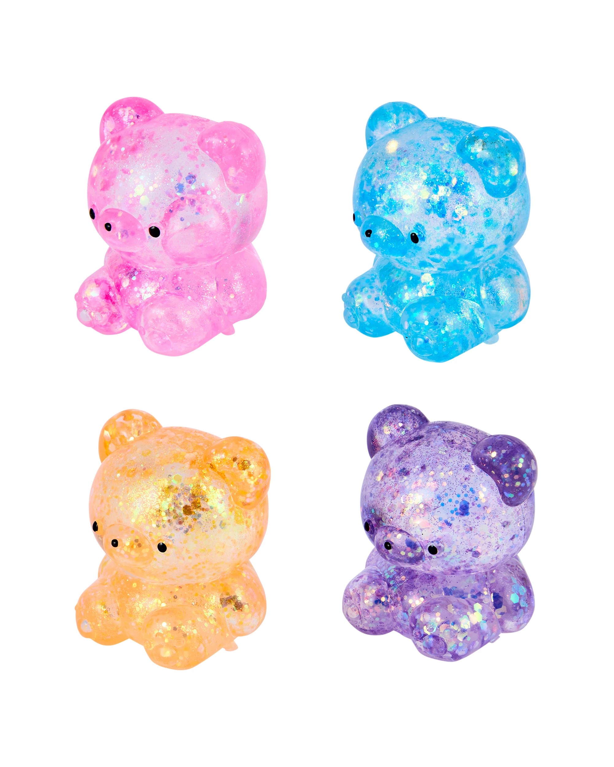 2 4 Piece Squishy Sparkly Bears, 2 of 4