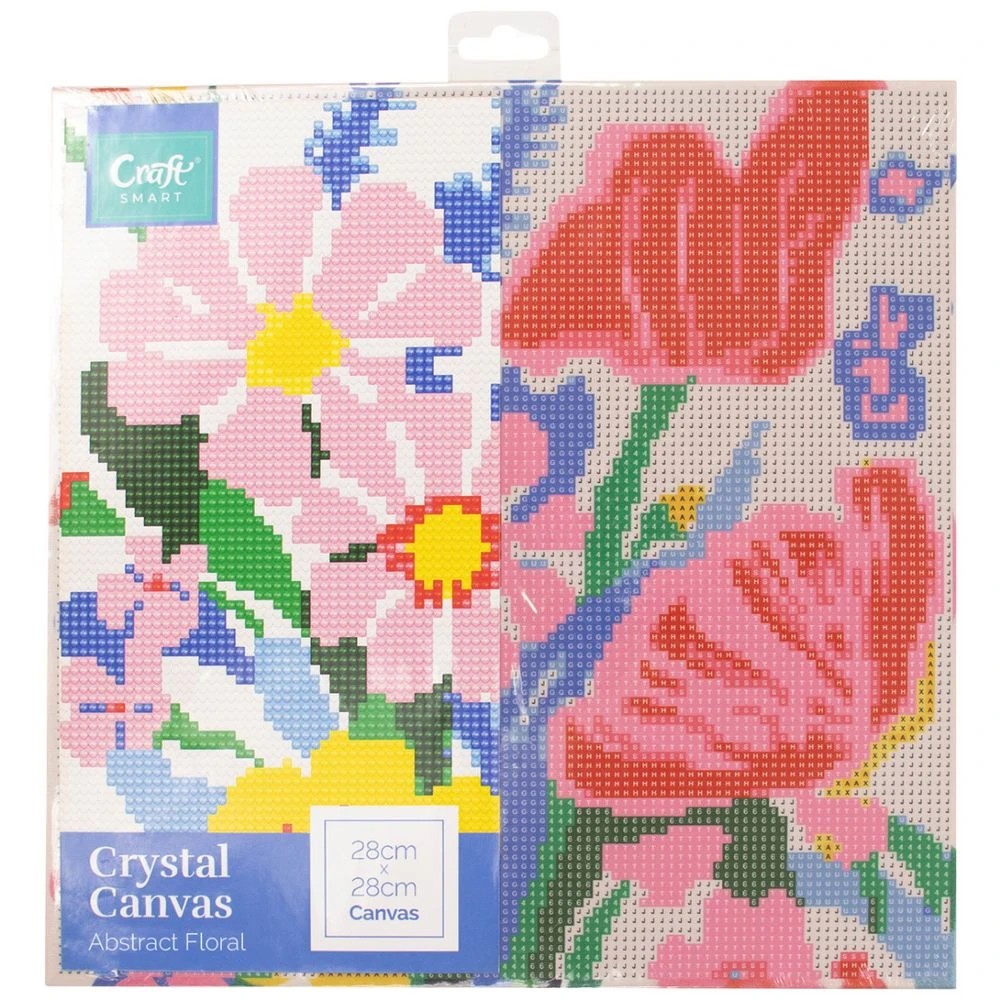 1 Craftsmart Crystal Canvas 28x28 Flowers, 1 of 2