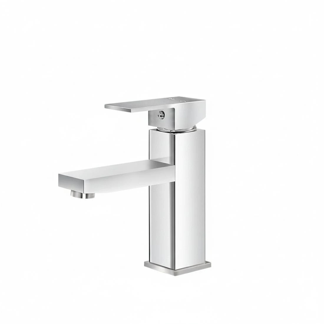 3 Cefito Bathroom Basin Mixer Tap Square Faucet Vanity Laundry - Silver, 3 of 5