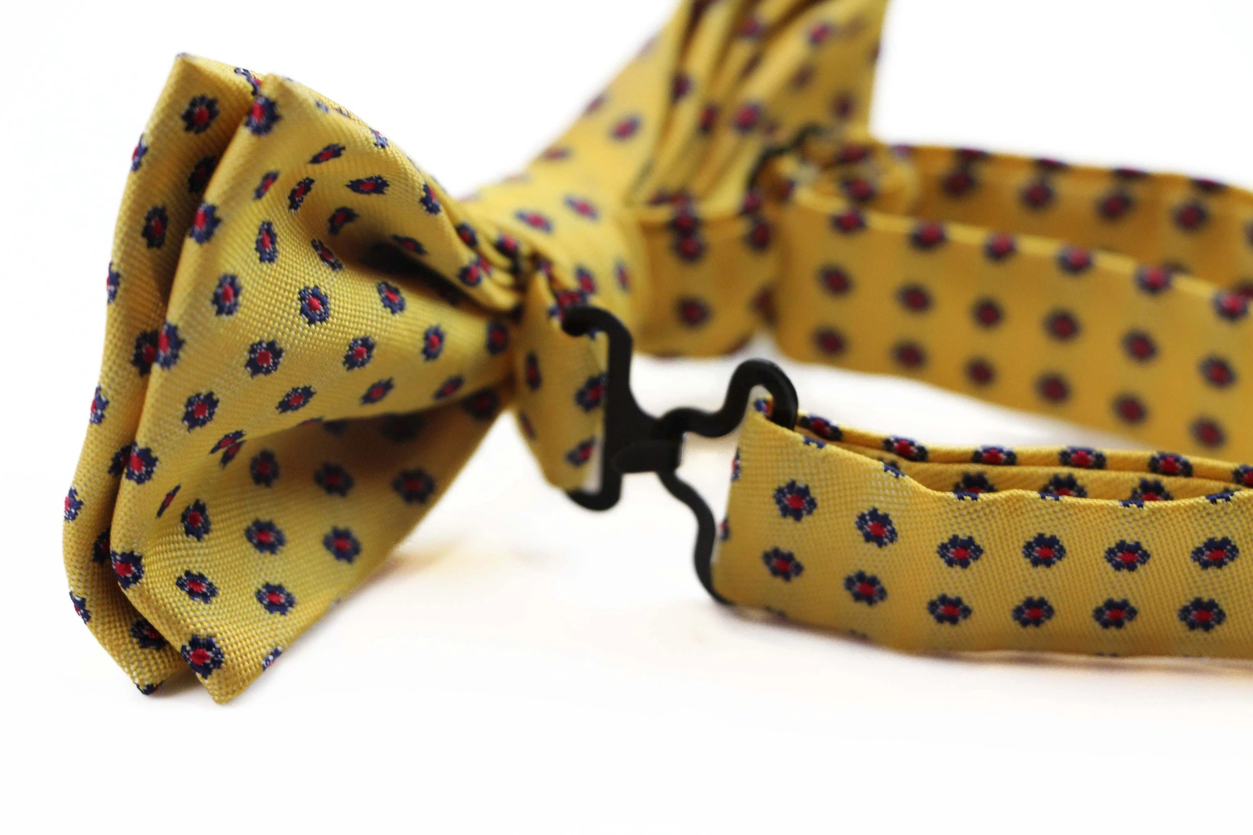 2 Zasel Mens Yellow, Red & Navy Flower Pattern Bow Tie - Multi, 2 of 4
