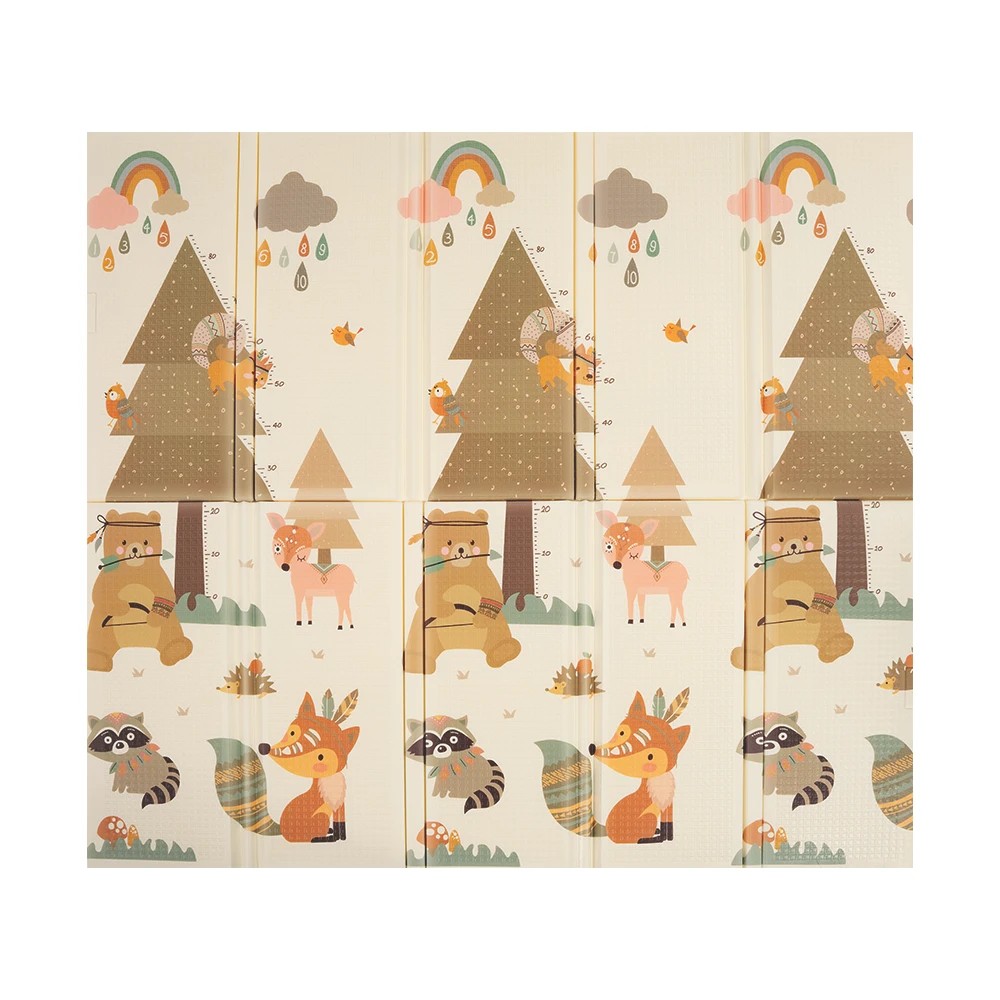 1 Playpals Kids Play Mat Foldable Crawling Pad Non-slip Foam Floor Mat 2CM Thick - Multi, 1 of 1