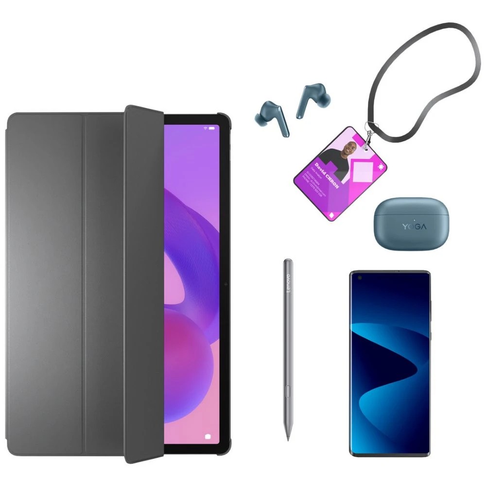 6 Lenovo Idea Tab Pro 2025 Folio Case Luna Grey, 6 of 10