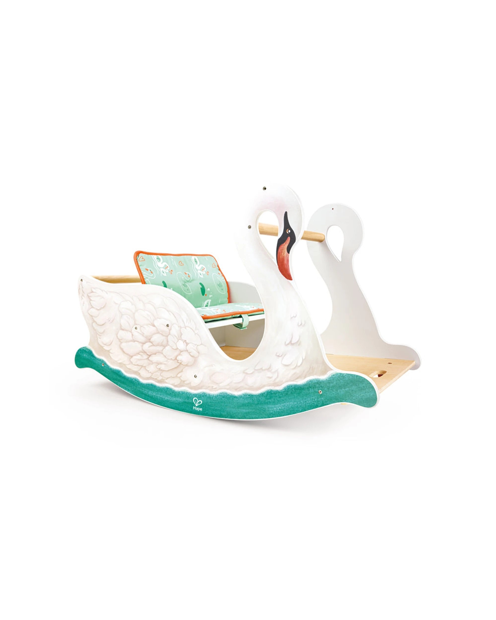 1 Hape 2-In-1 Swan Seat Baby Playtime Gym & Rocking Chair - White, 1 of 3