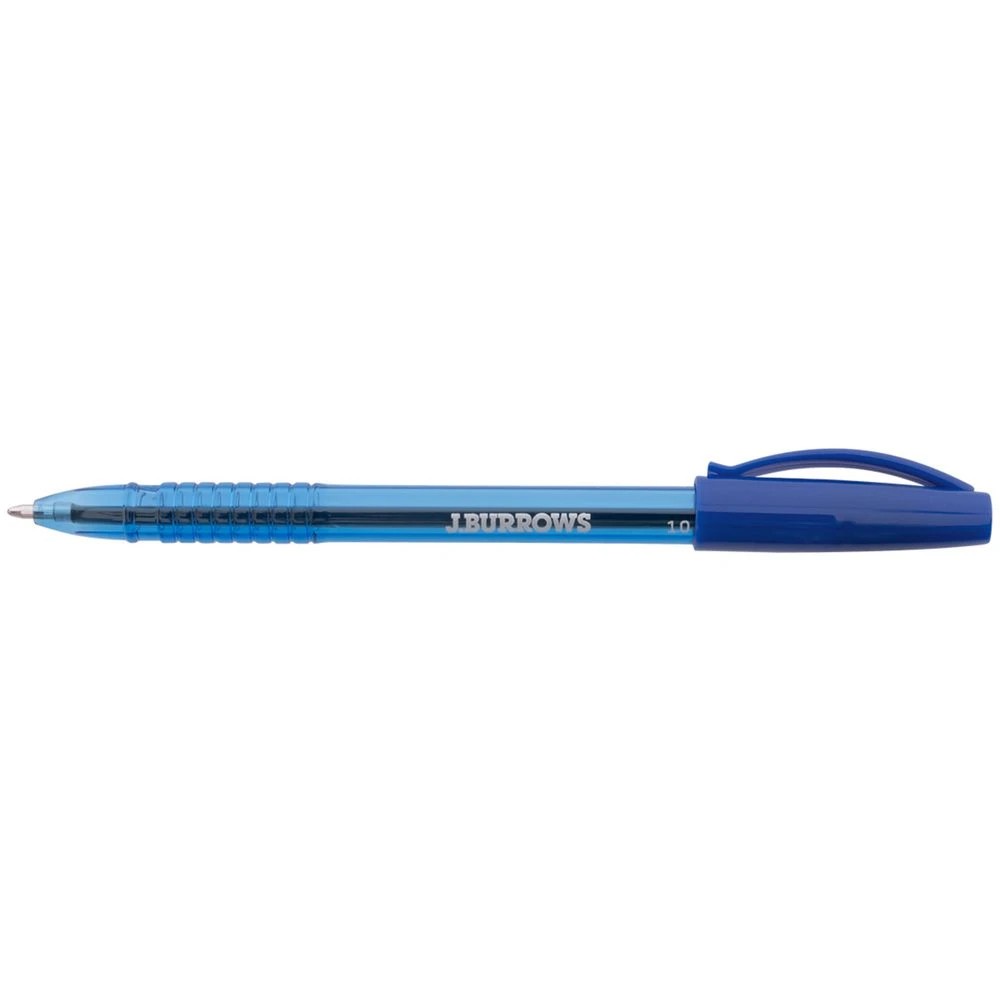 2 J.Burrows Ballpoint Pens Blue 10 Pack, 2 of 3