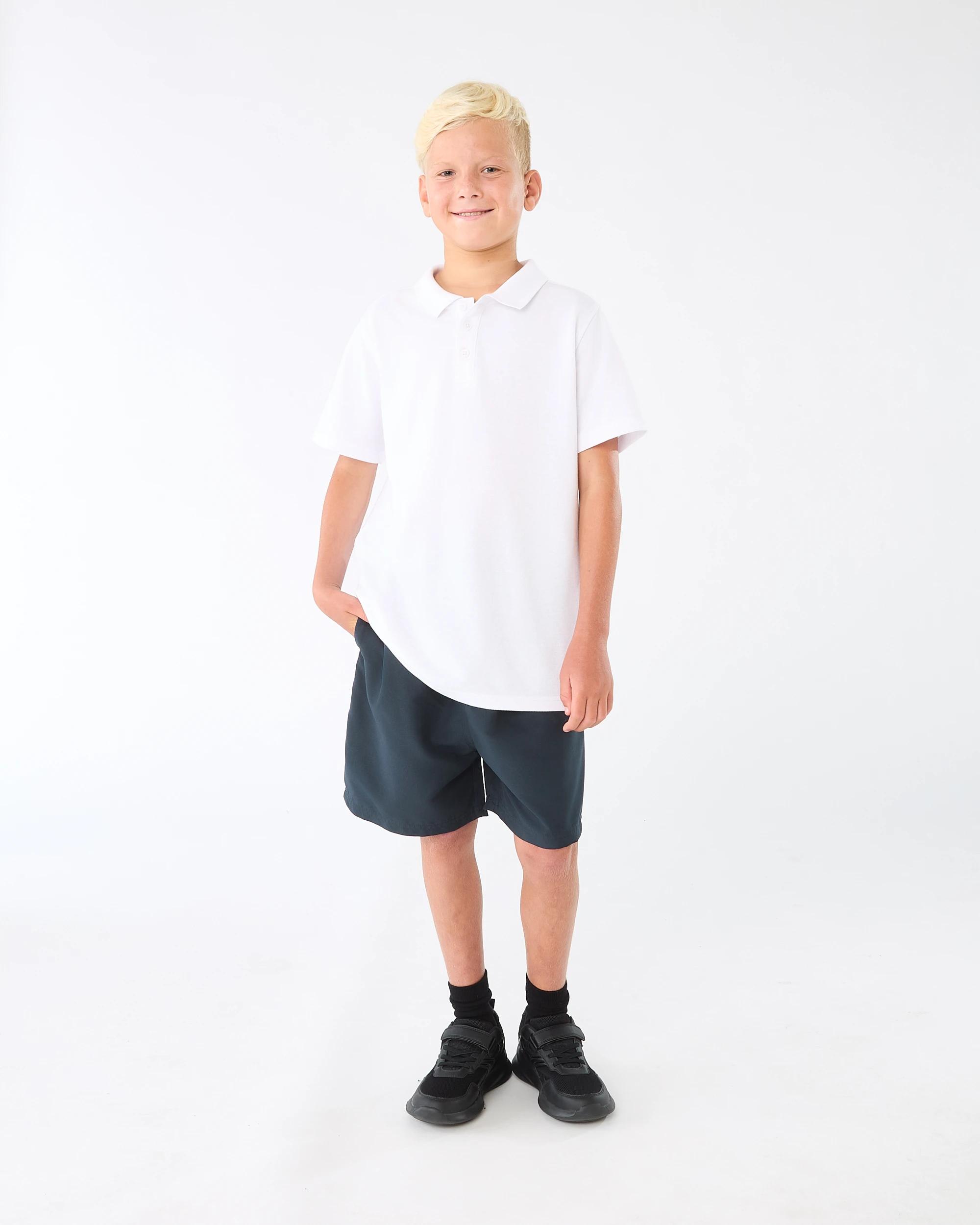 6 School Microfibre Shorts Nvy Sphire, 6 of 6