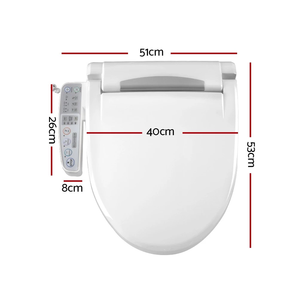 2 Cefito Electric Bidet Toilet Seat Cover Auto Smart Water Wash Dry Panel - Multi, 2 of 2