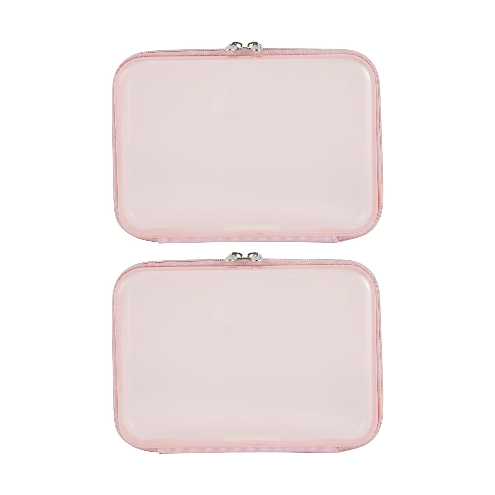 1 2 Pack Clear Packing Cubes - Pink, 1 of 8