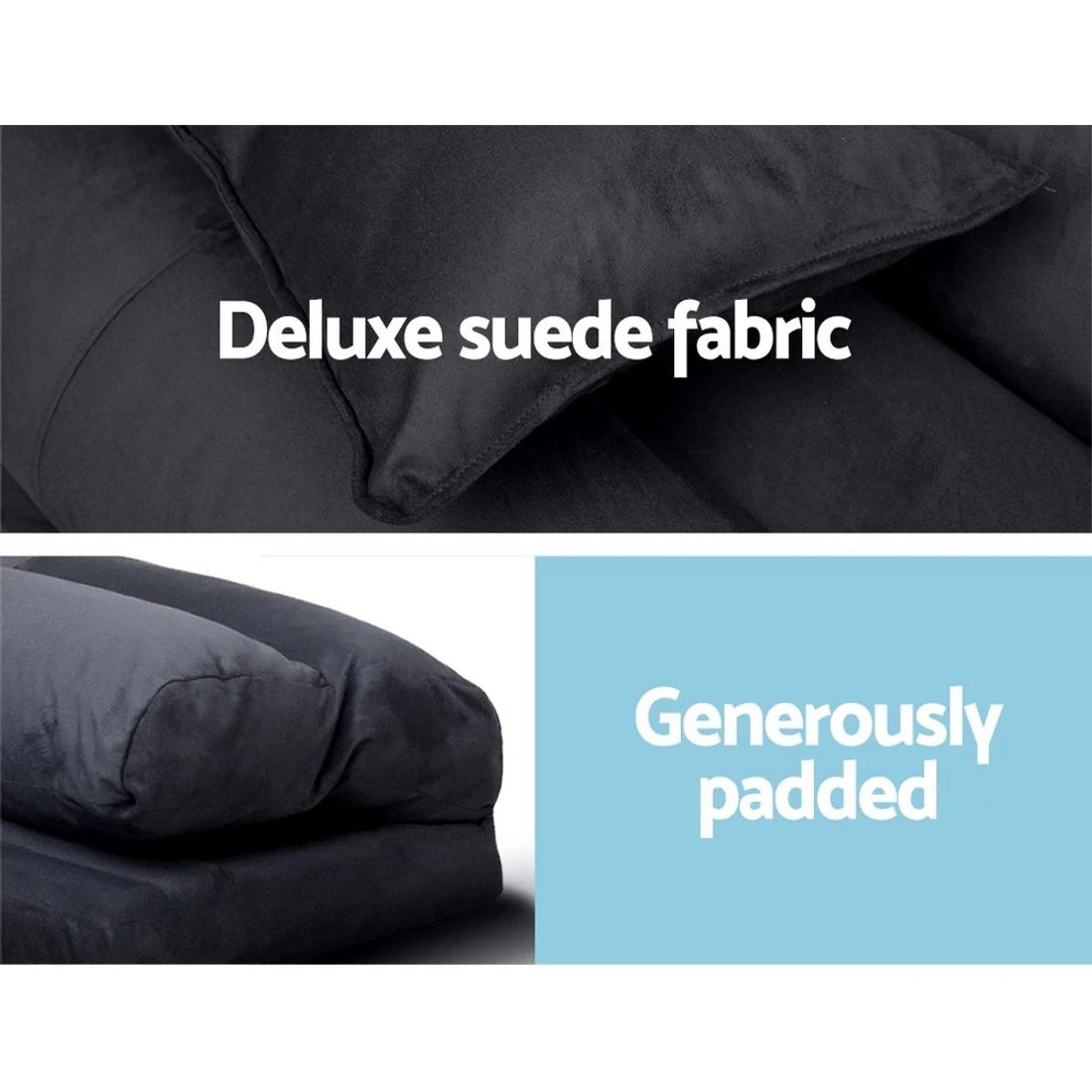 5 Artiss Floor Lounge Sofa Bed 2-seater
 - grey, 5 of 8