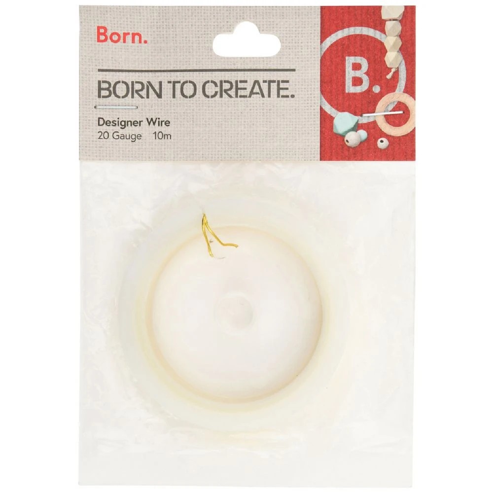 1 Born Designer Wire 20 Gauge 10m Gold, 1 of 2