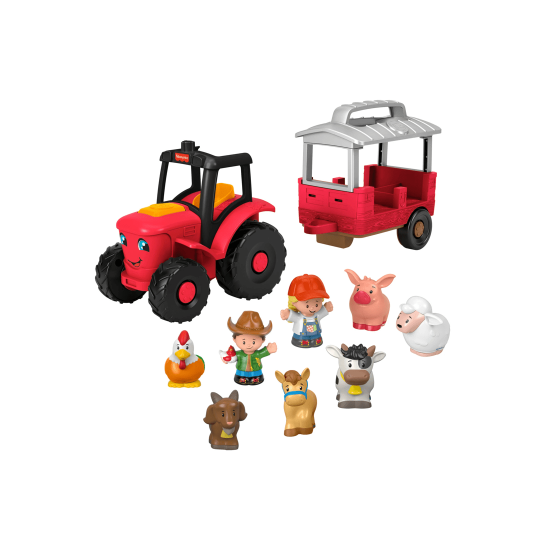 3 Fisher Price Mattel Little People Caring For Animals Tractor Gift Set Musical Farm Truck
 - Multi, 3 of 6