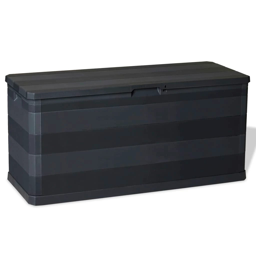1 vidaXL Outdoor storage box Ample Storage - Black, 1 of 8