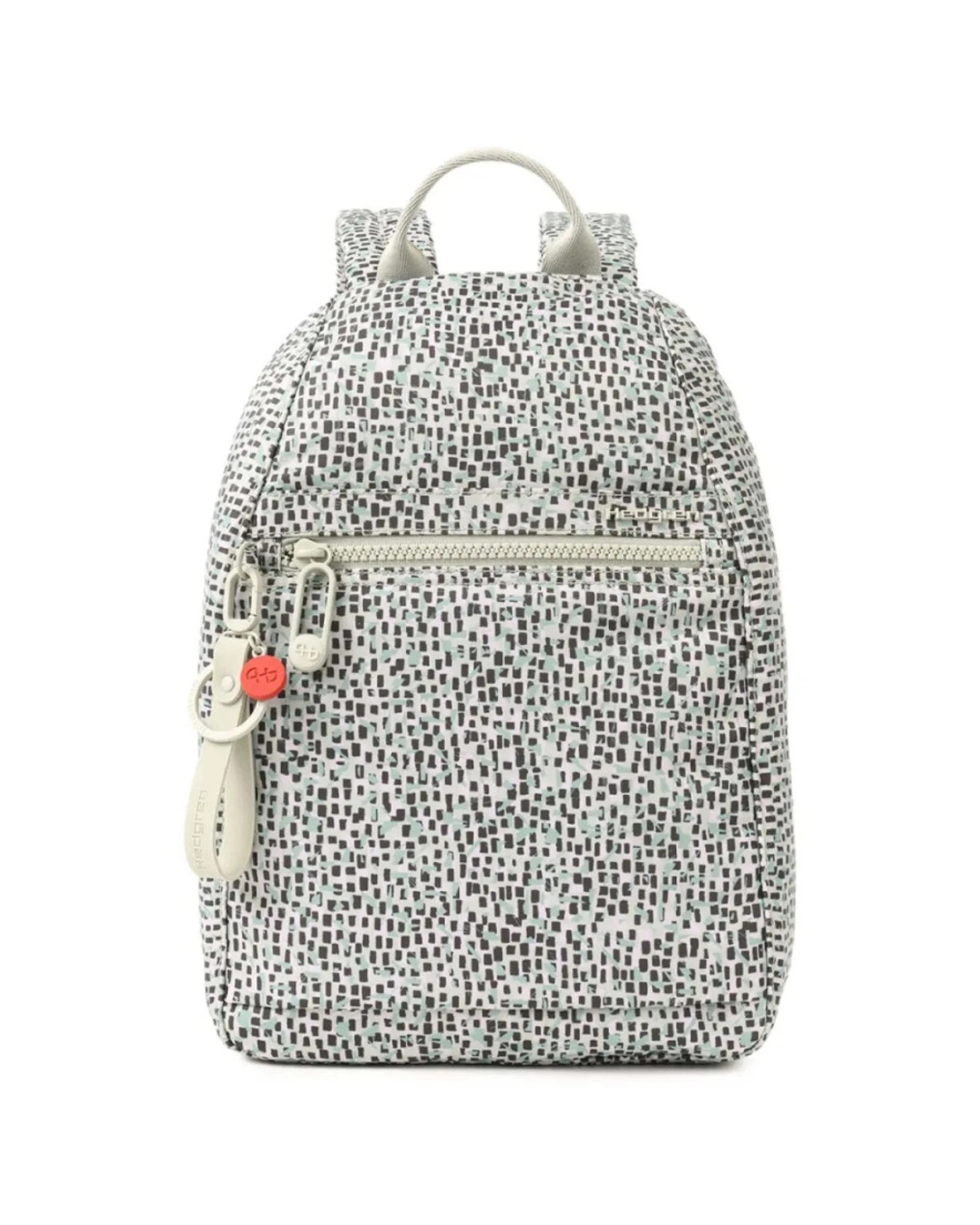 1 Hedgren Vogue Neo Anti-Theft Recycled Material Backpack Print SS26 - Green, 1 of 7