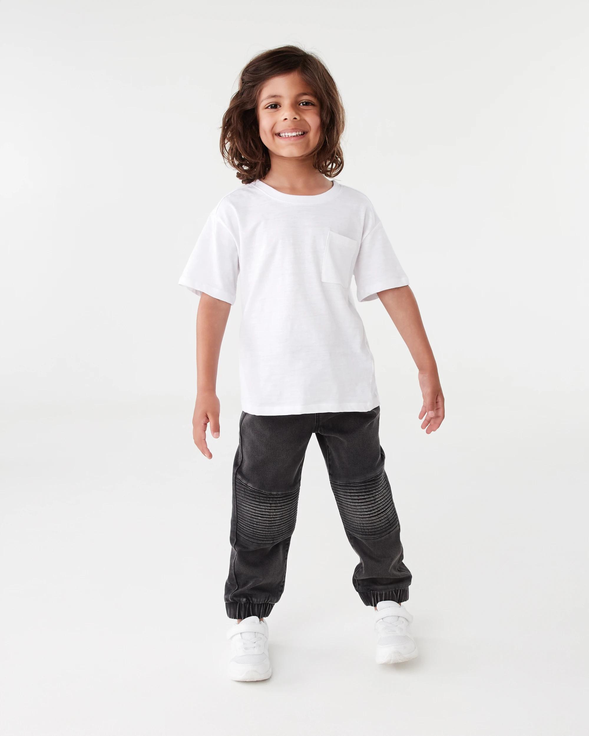 6 Moto Denim Jeans Blk L Wash, 6 of 7