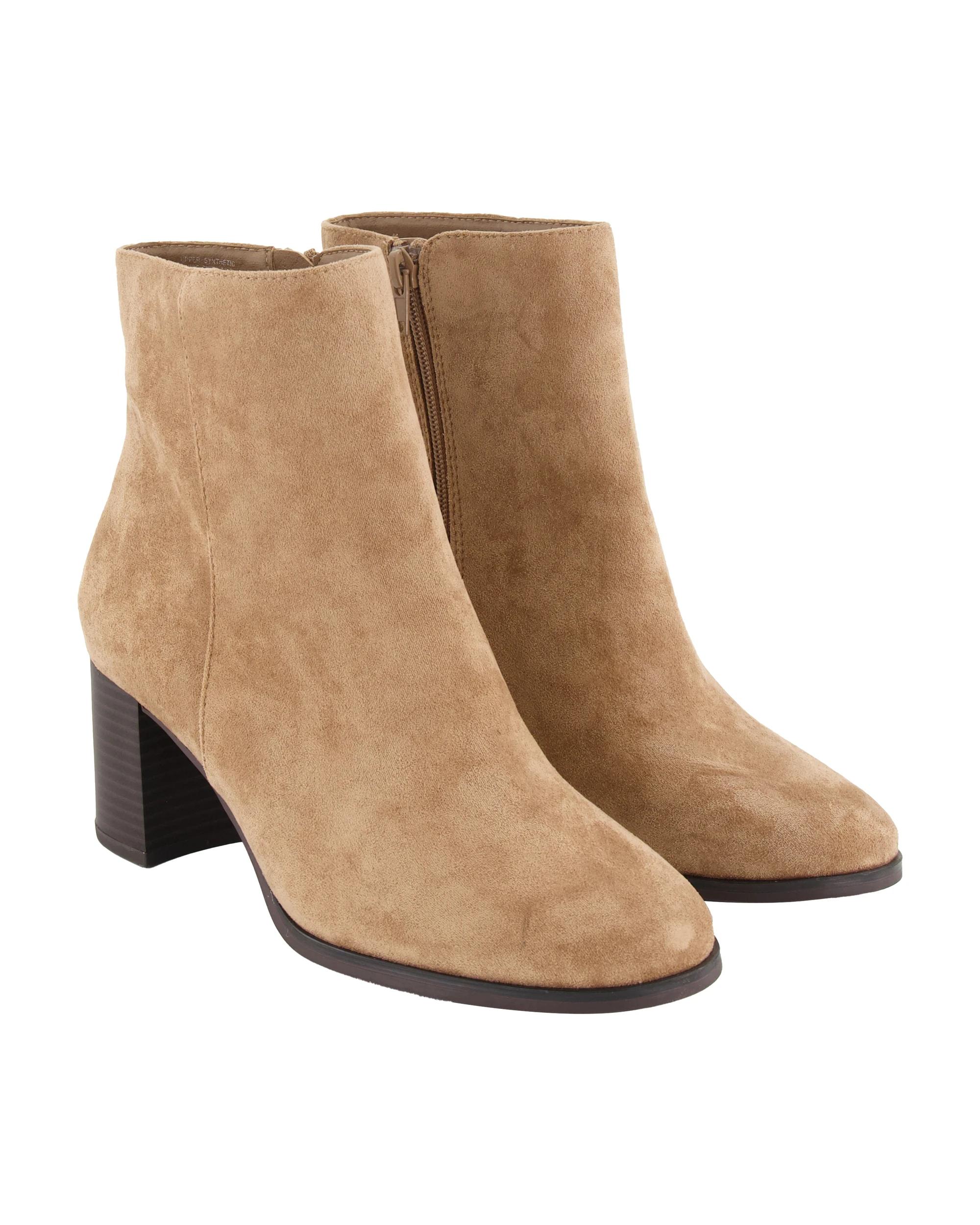 4 Block Heel Ankle Boots Stone, 4 of 4