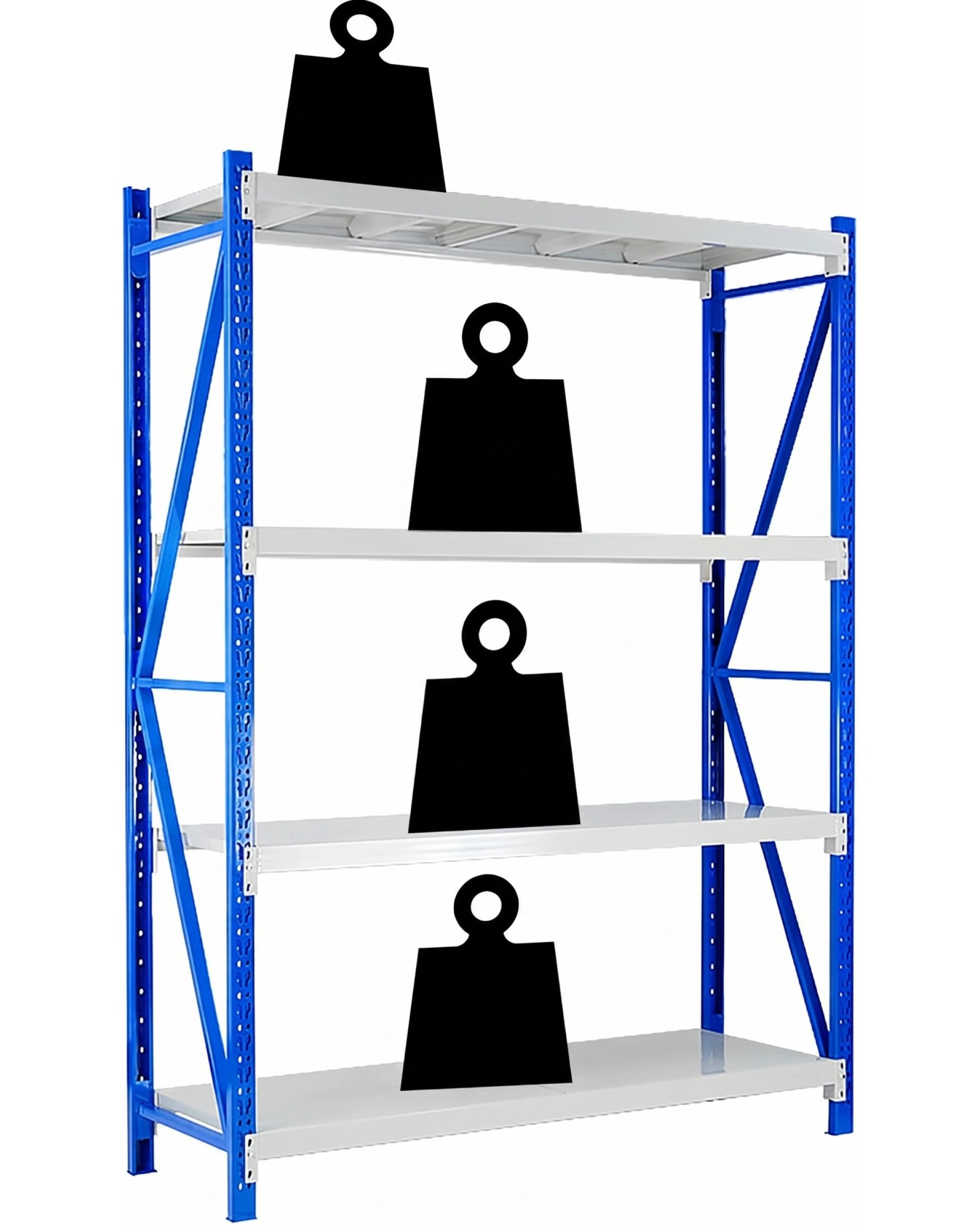 1 Centurion Pro 1 Bay 1.5M Wide Heavy Duty Shelving 800kg - Grey, 1 of 8