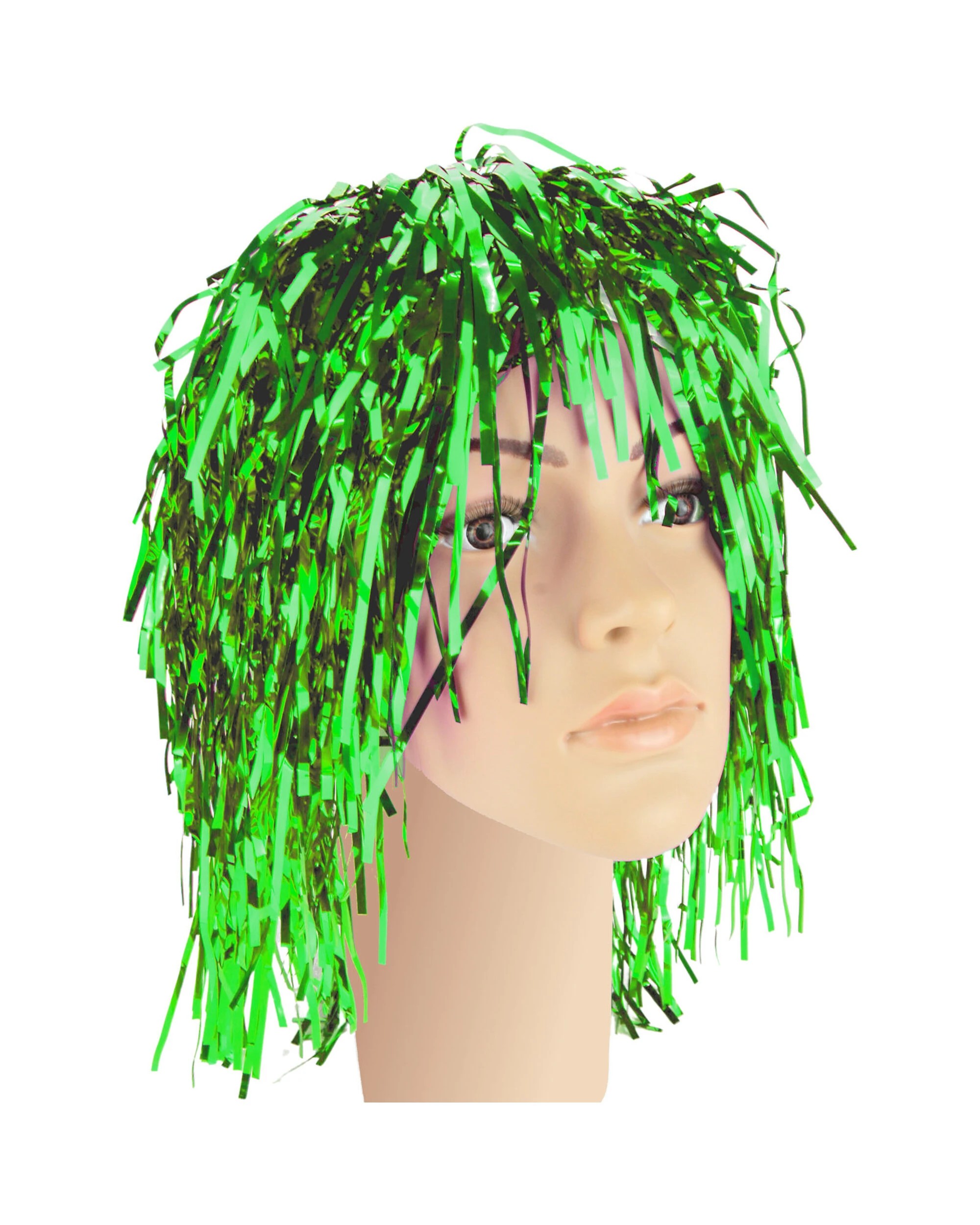 1 Partyrama Tinsel Wig - Green, 1 of 1