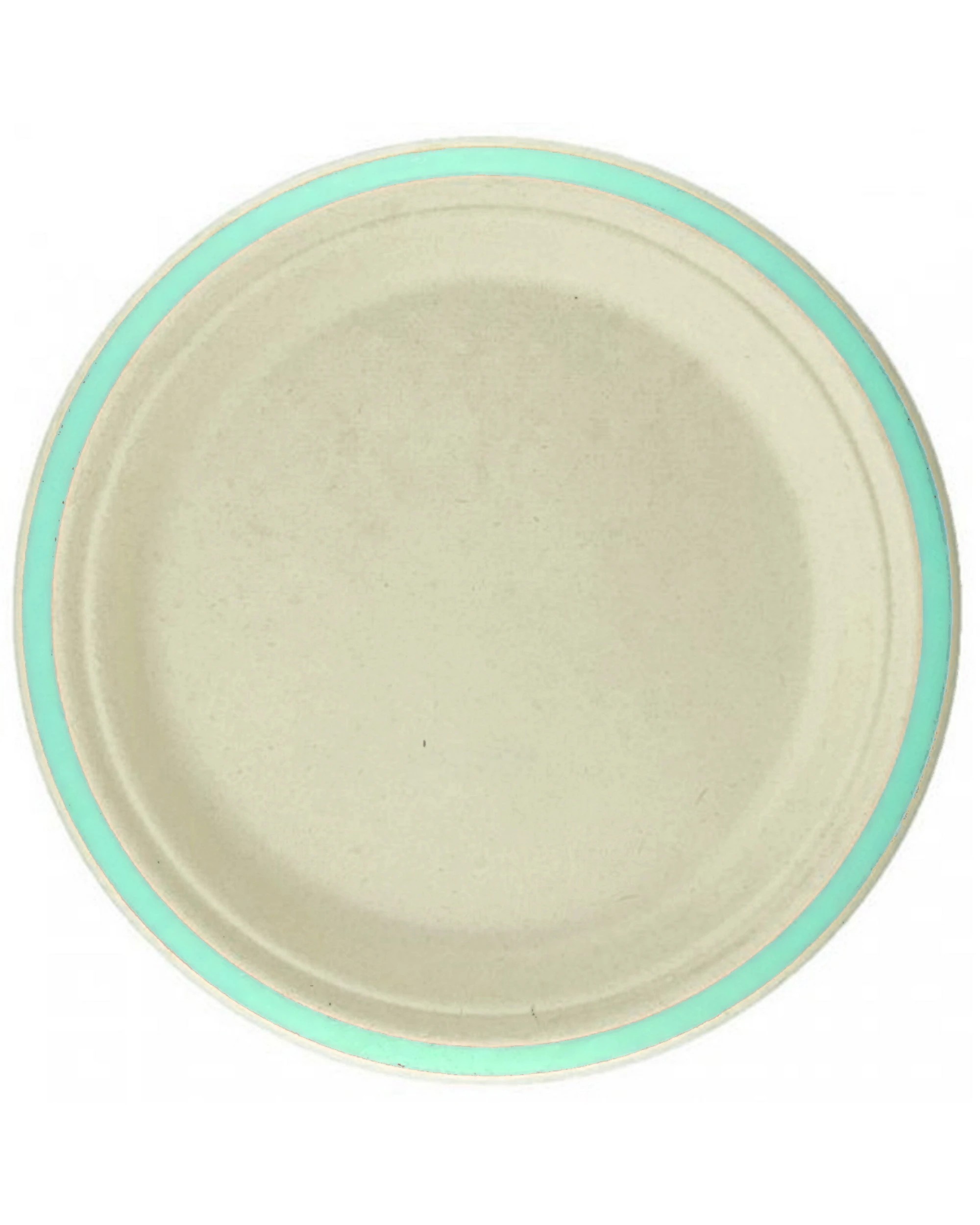 1 Alpen Mint Rim Sugar Cane Large Plates Pack of 10 - Green, 1 of 3