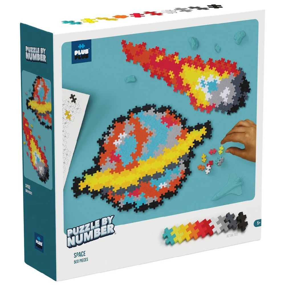 1 Plus-Plus Puzzle by Number Space 500 Pieces, 1 of 7