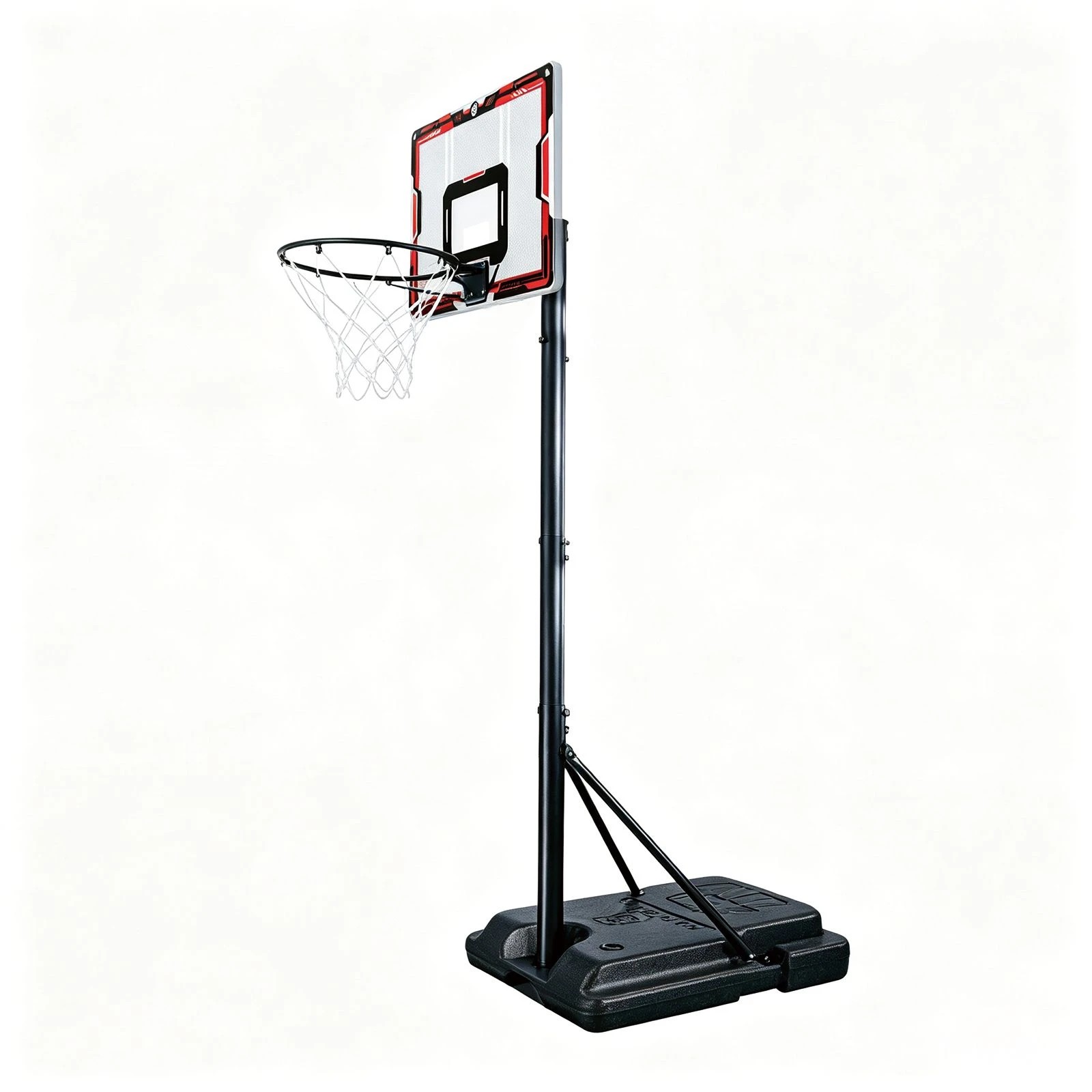 5 Ausway 1.3-2.4m Portable Height Adjustable Kids Basketball Hoop Stand with Backboard Net Ring Rim Game Set, 5 of 6