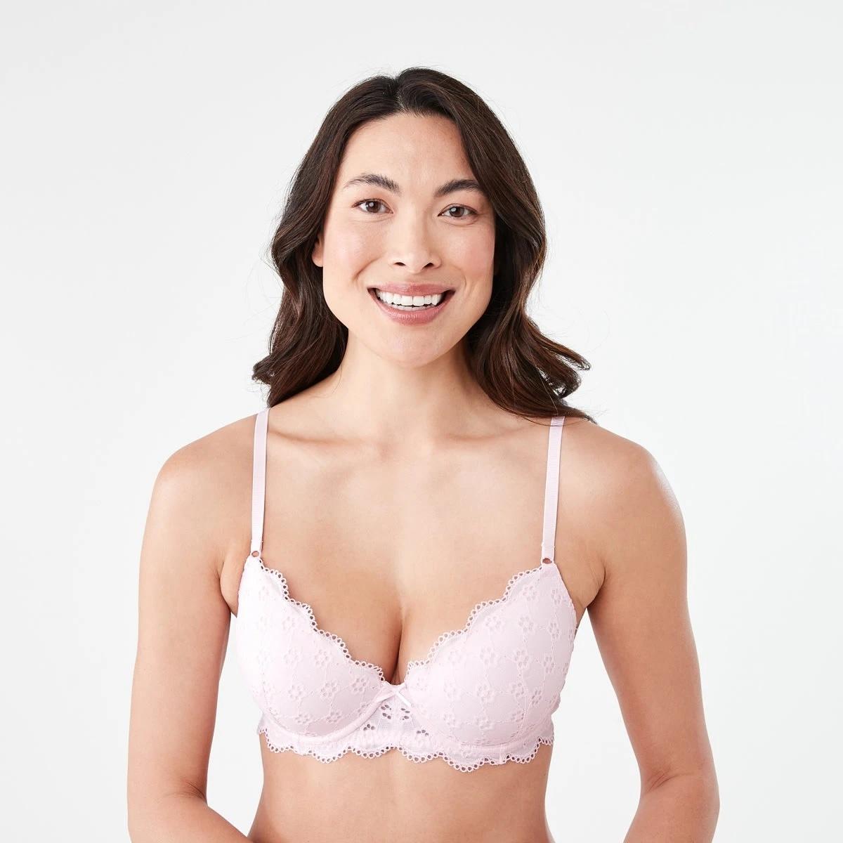 2 Co-ordinated Broderie T-shirt Bra BALLERINA, 2 of 7