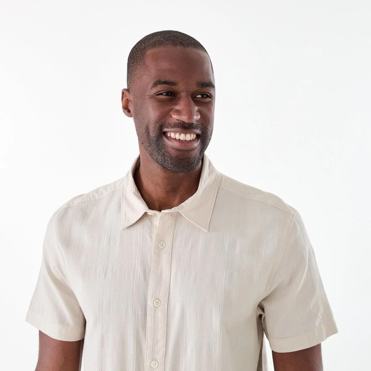 4 Short Sleeve Dobby Shirt DUNE, 4 of 6