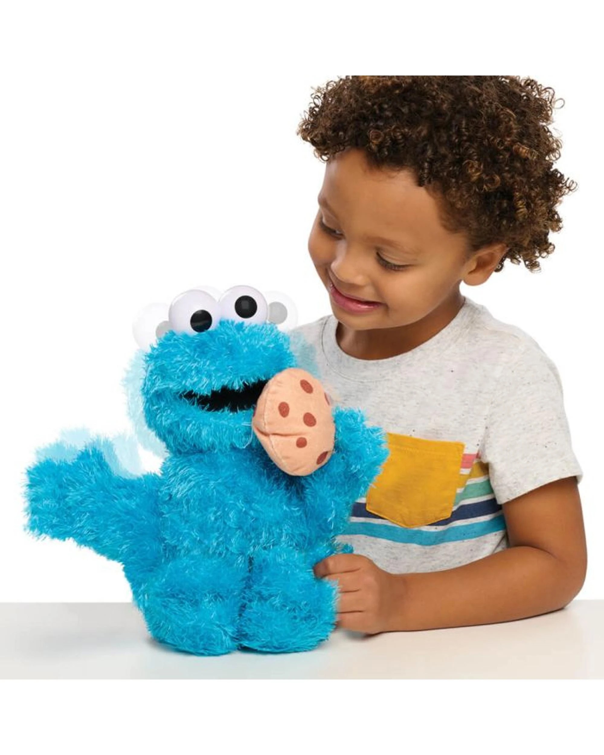 2 Just Play Sesame Street Nom Nom Cookie Monster Animated Plush, 2 of 5