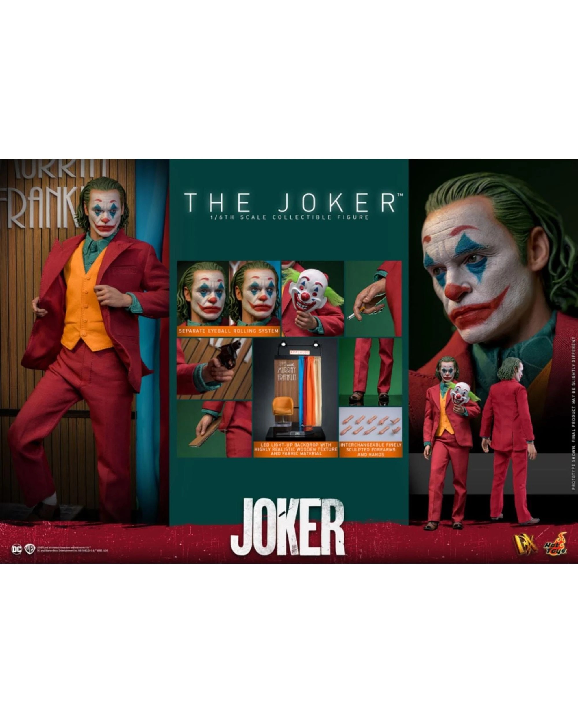 10 Hot Toys Joker The Joker 1:6 Scale Collectable Action Figure, 10 of 10