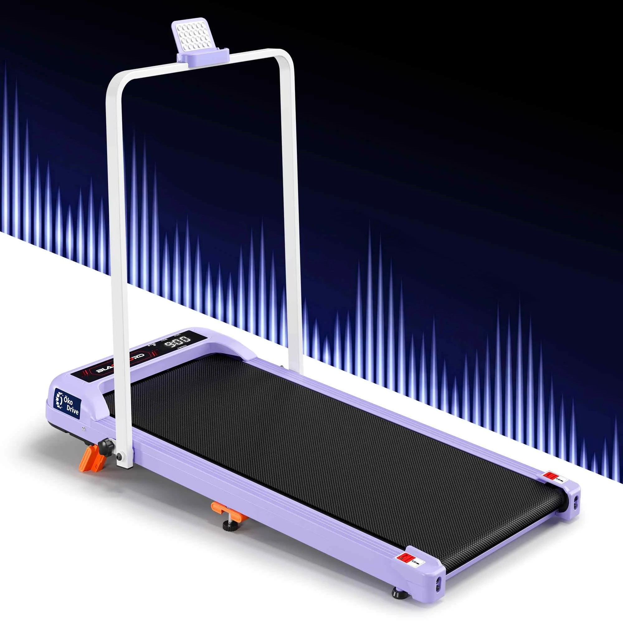 Black Lord Treadmill Electric Walking Pad Foldable Incline Gym - Purple ...