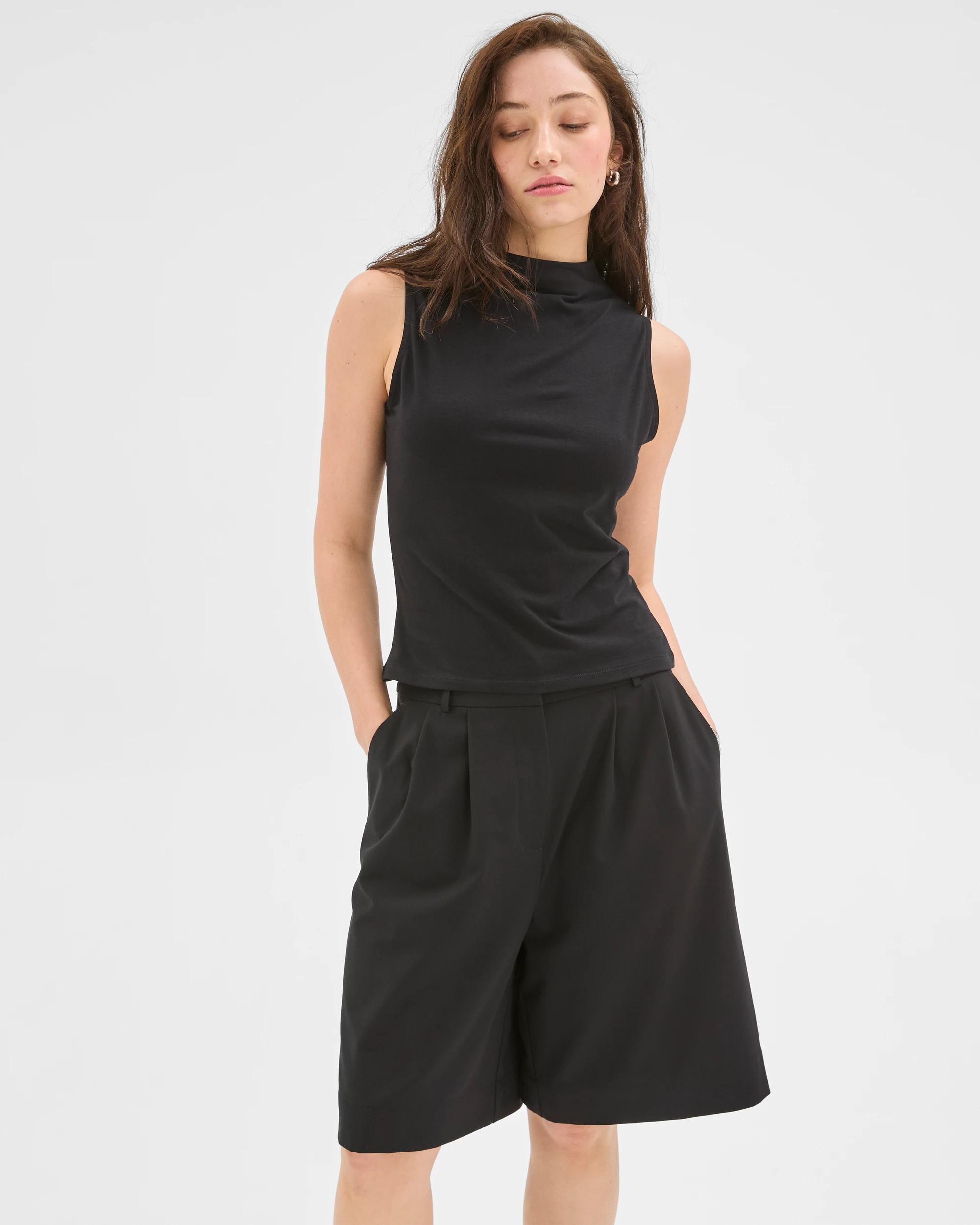 1 Lily Loves Tailored Bermuda Shorts TRUE BLACK, 1 of 7