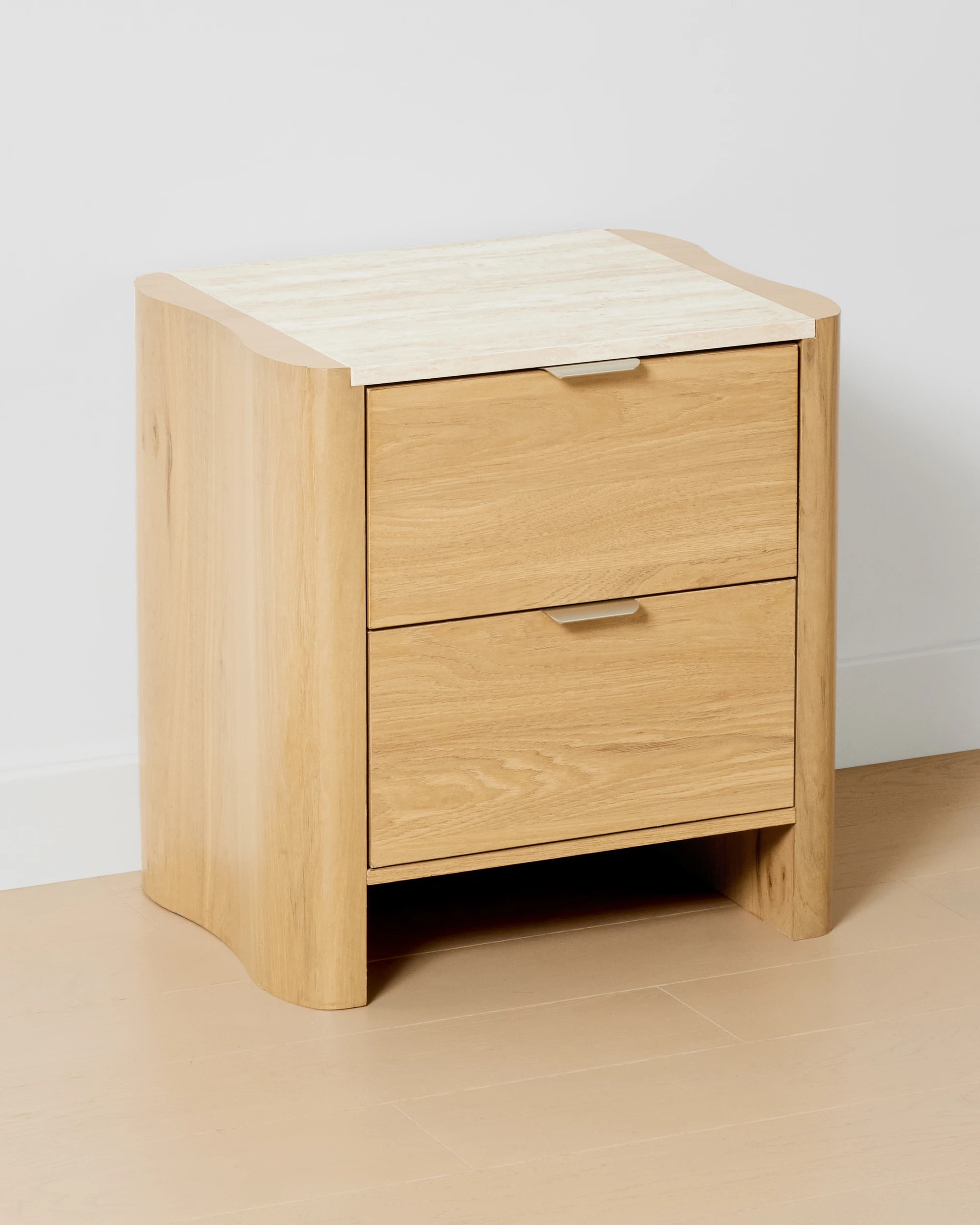 4 Hazel 2 Drawer Bedside Table, 4 of 9