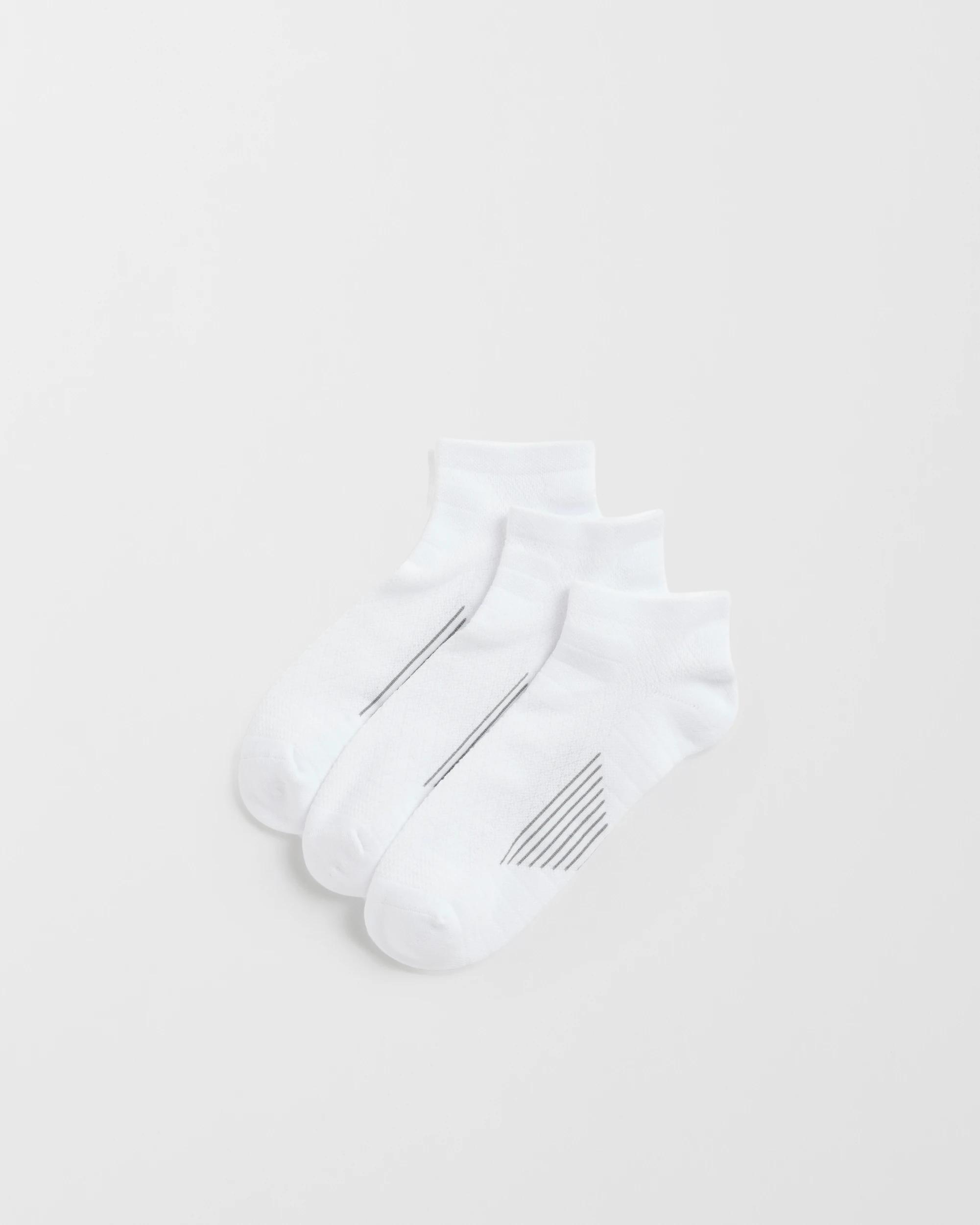 1 Maxx Australian Cotton Blend 3 Pack Performance Low Cut Socks WHITE, 1 of 3
