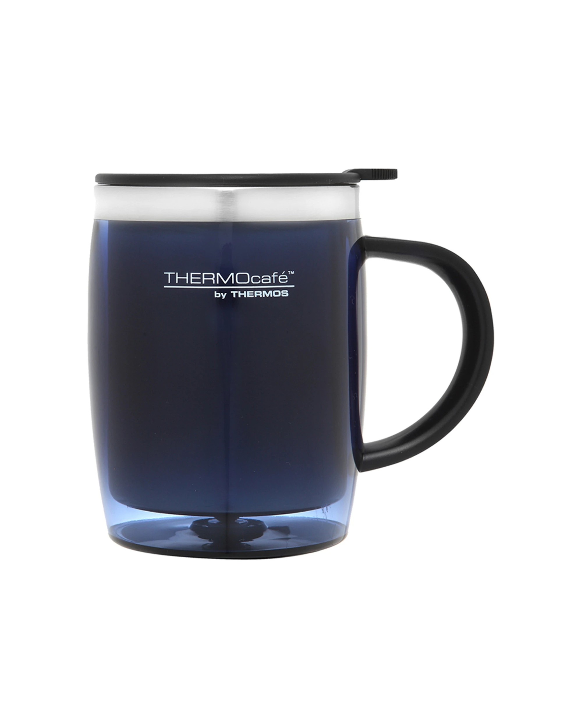 1 Thermocafe Stainless Steel Inner Plastic Outer Desk Mug 450Ml - Blue, 1 of 1